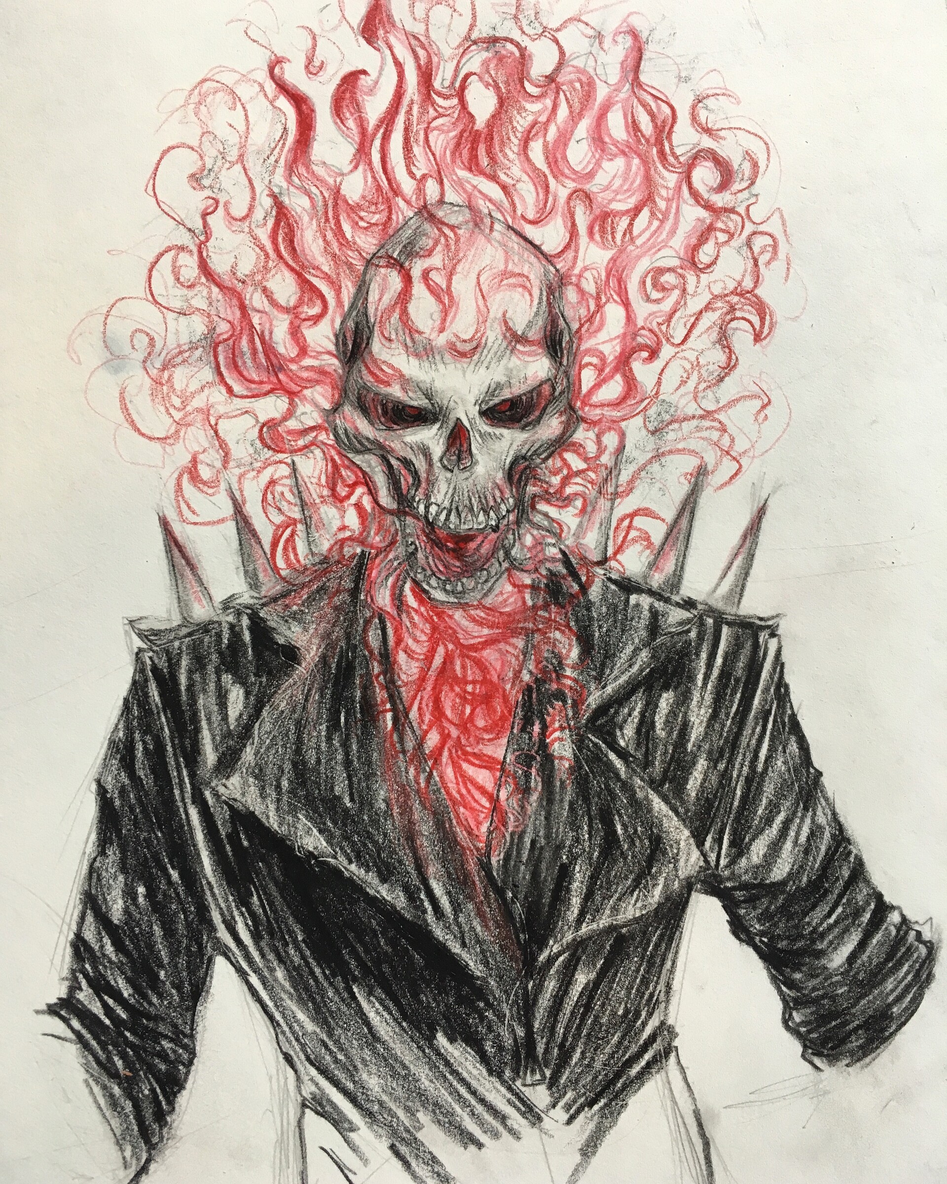 680 X 678 5  Ghost Rider Drawing HD Png Download  680x6781419950   PngFind