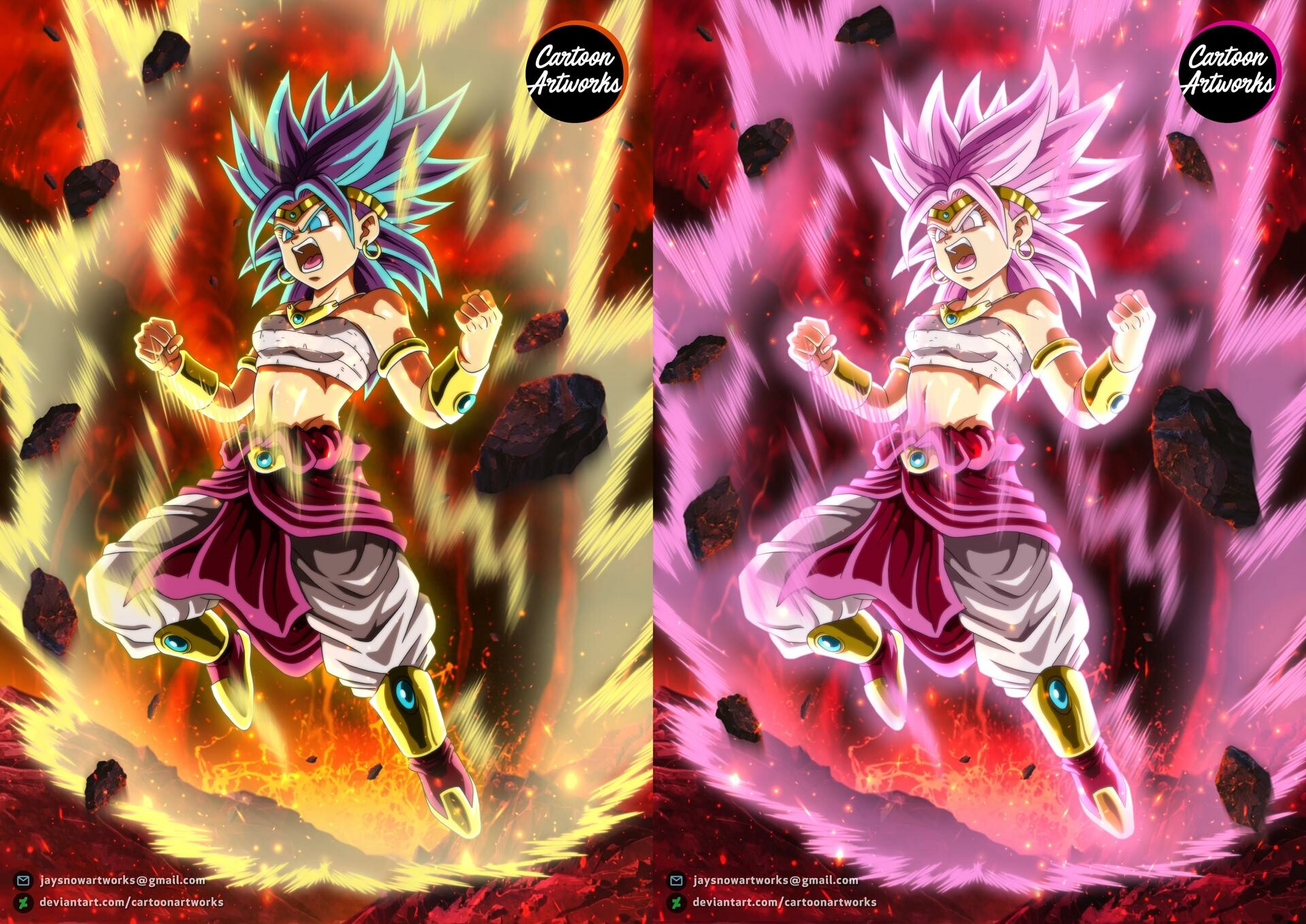 THE NEW SUPER SAIYAN GIRL - DRAGON BALL CUSTOM DRAWING