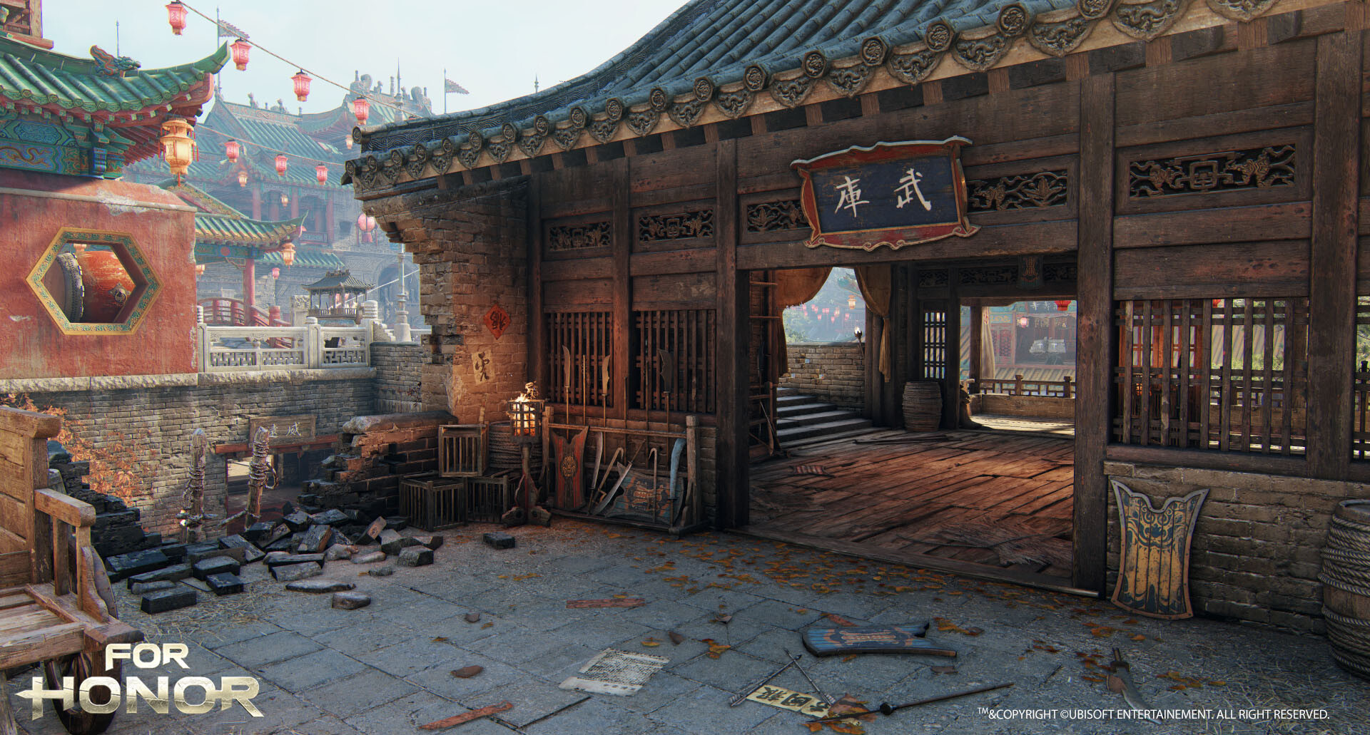Artstation For Honor Qiang Pass Armory Capture Point Joanne Yau