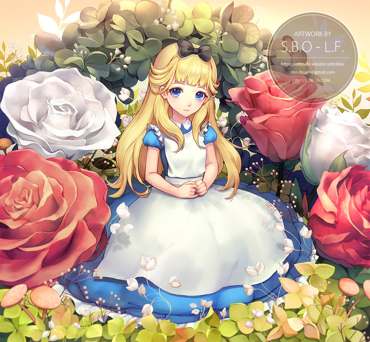 Artstation Alice In Rose Garden L F Chong