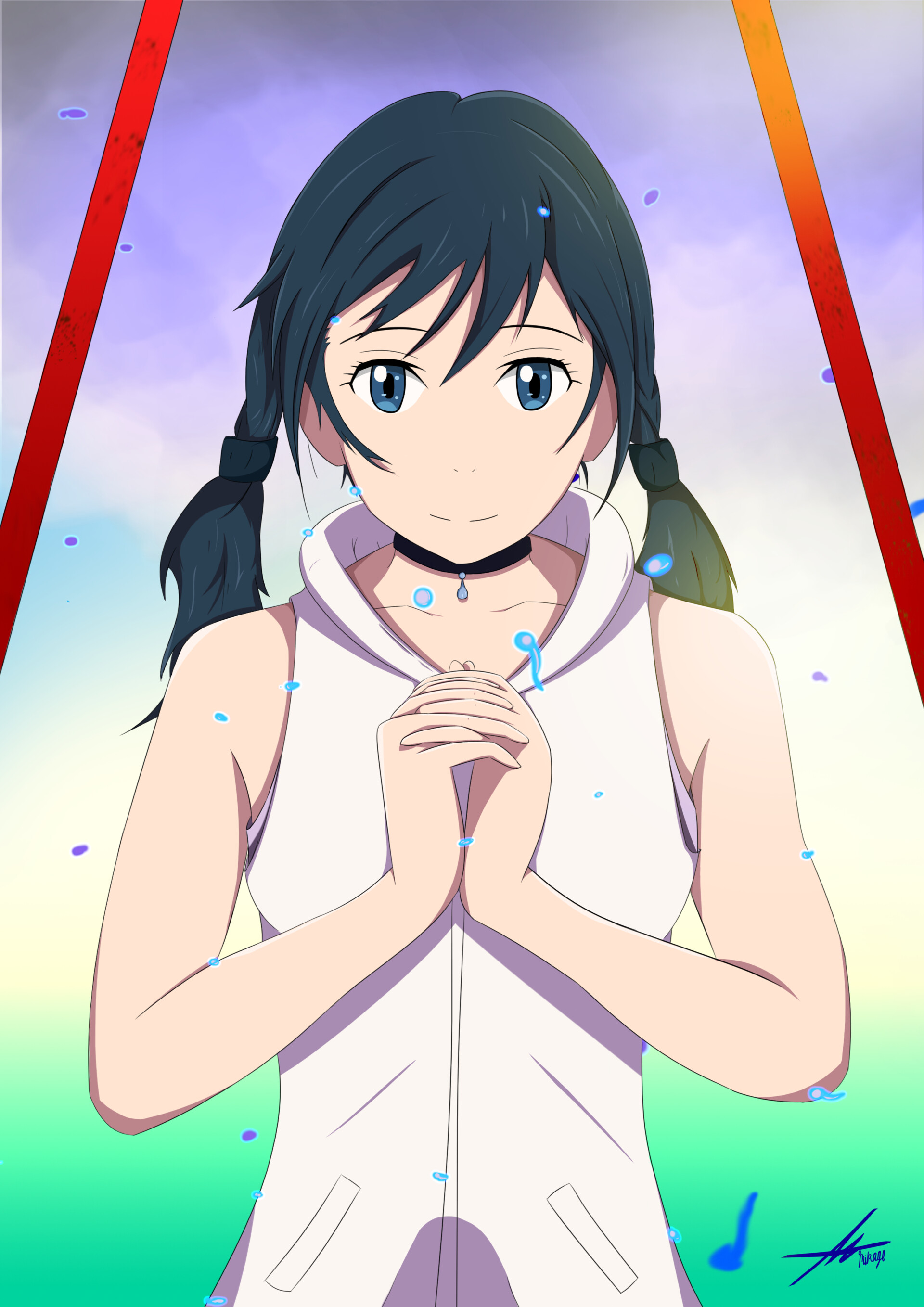 Get Wallpaper Artstation Hina Amano Tenki No Ko Mikage Akechi For Free