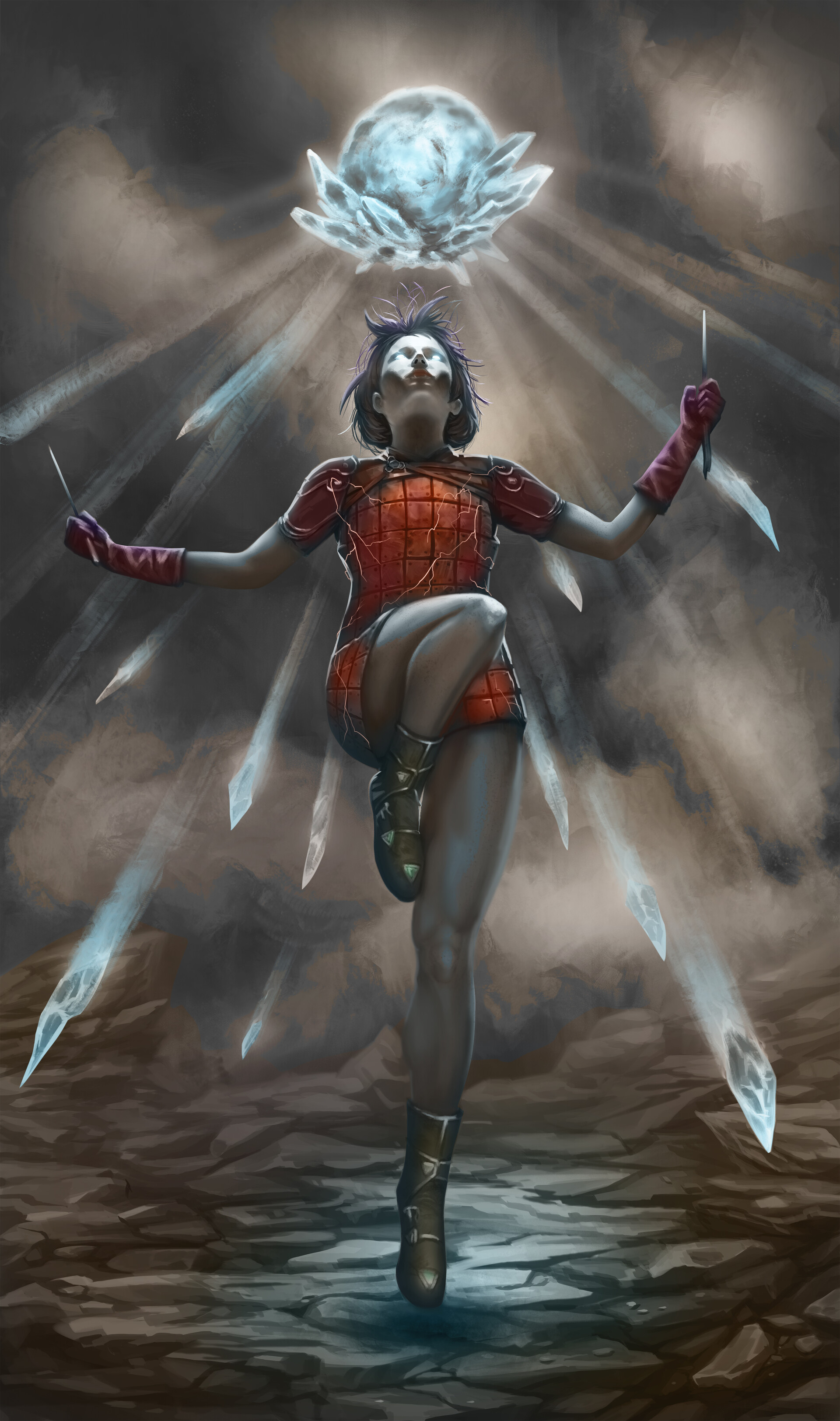 Artstation Winter Orb Witch Alexander Osadchiy