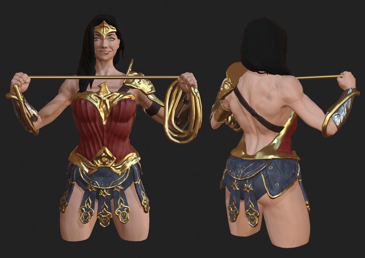 Artstation Wonder Woman 3d Model