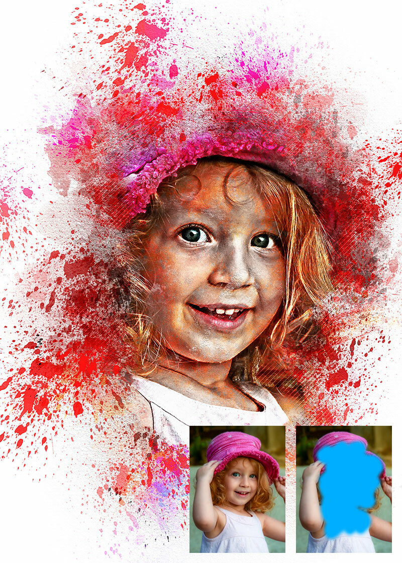 watercolor painting photoshop action