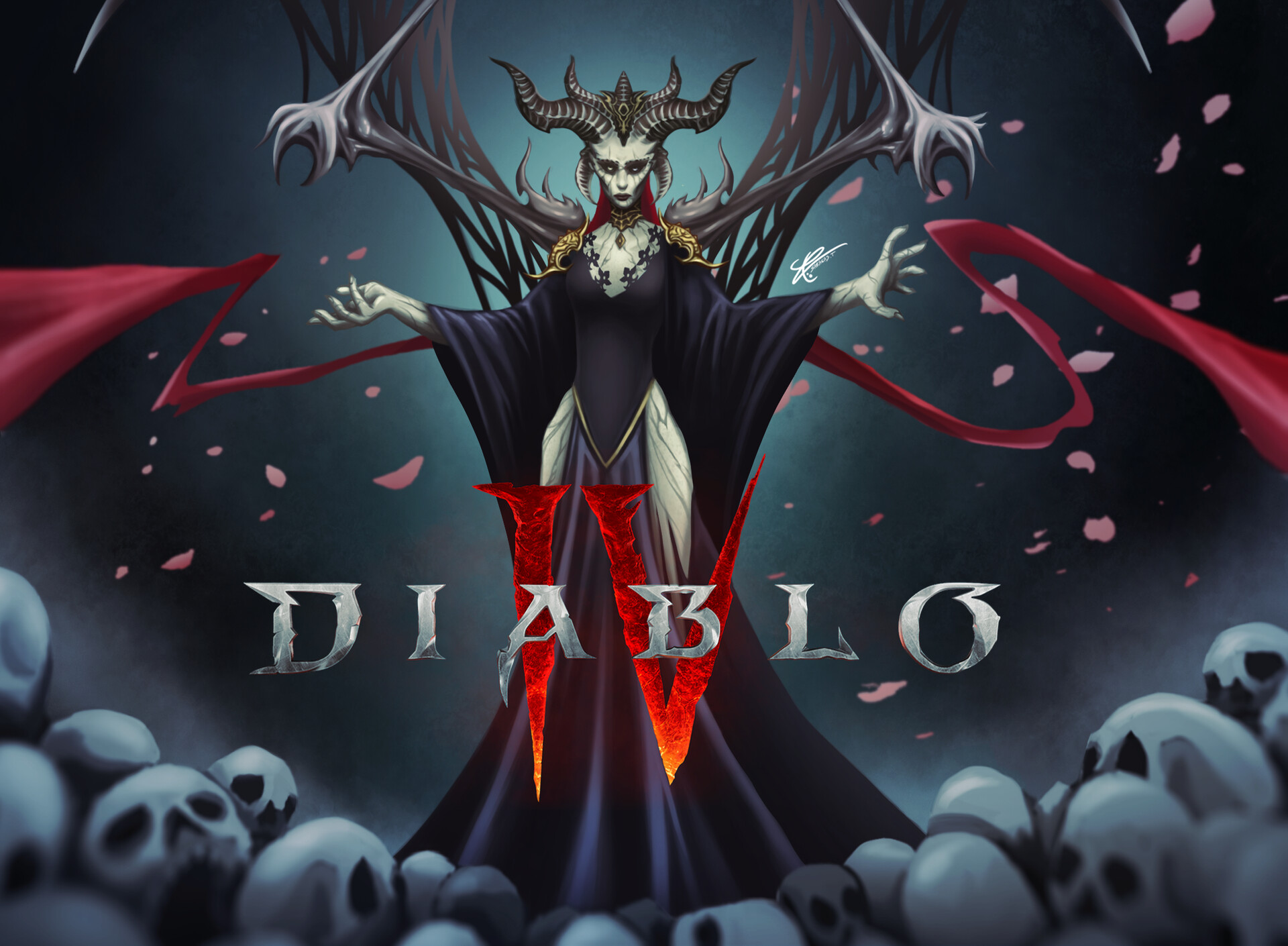 Artstation Diablo 4 Lilith Concept Wallpaper Theo Saragas