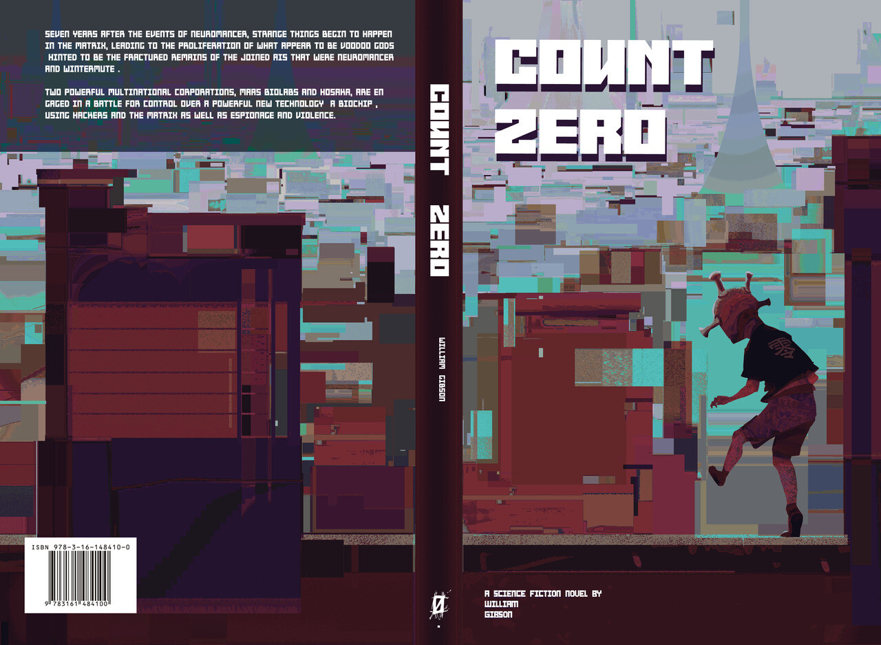 ArtStation count zero book cover design