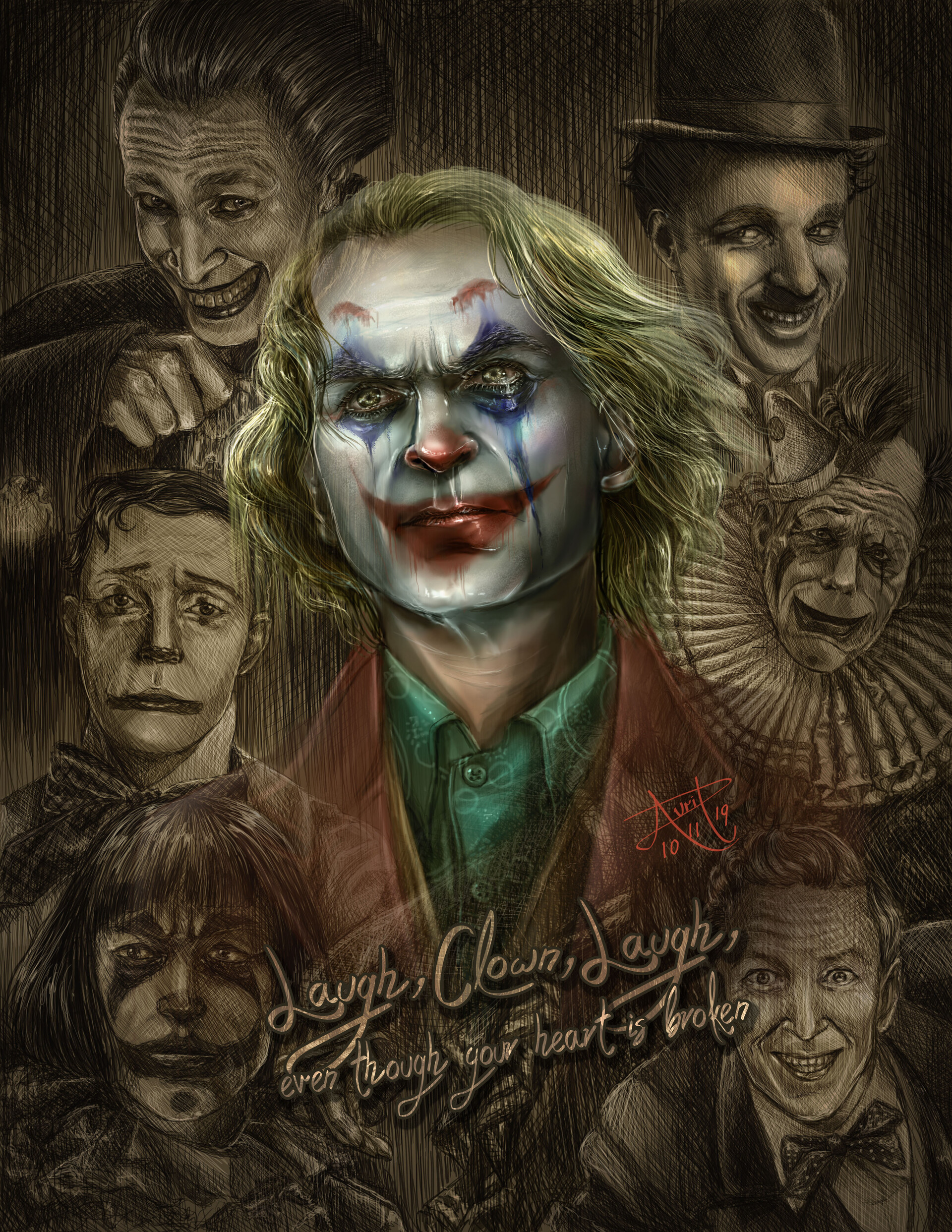 ArtStation - The Joker and classics inspiration