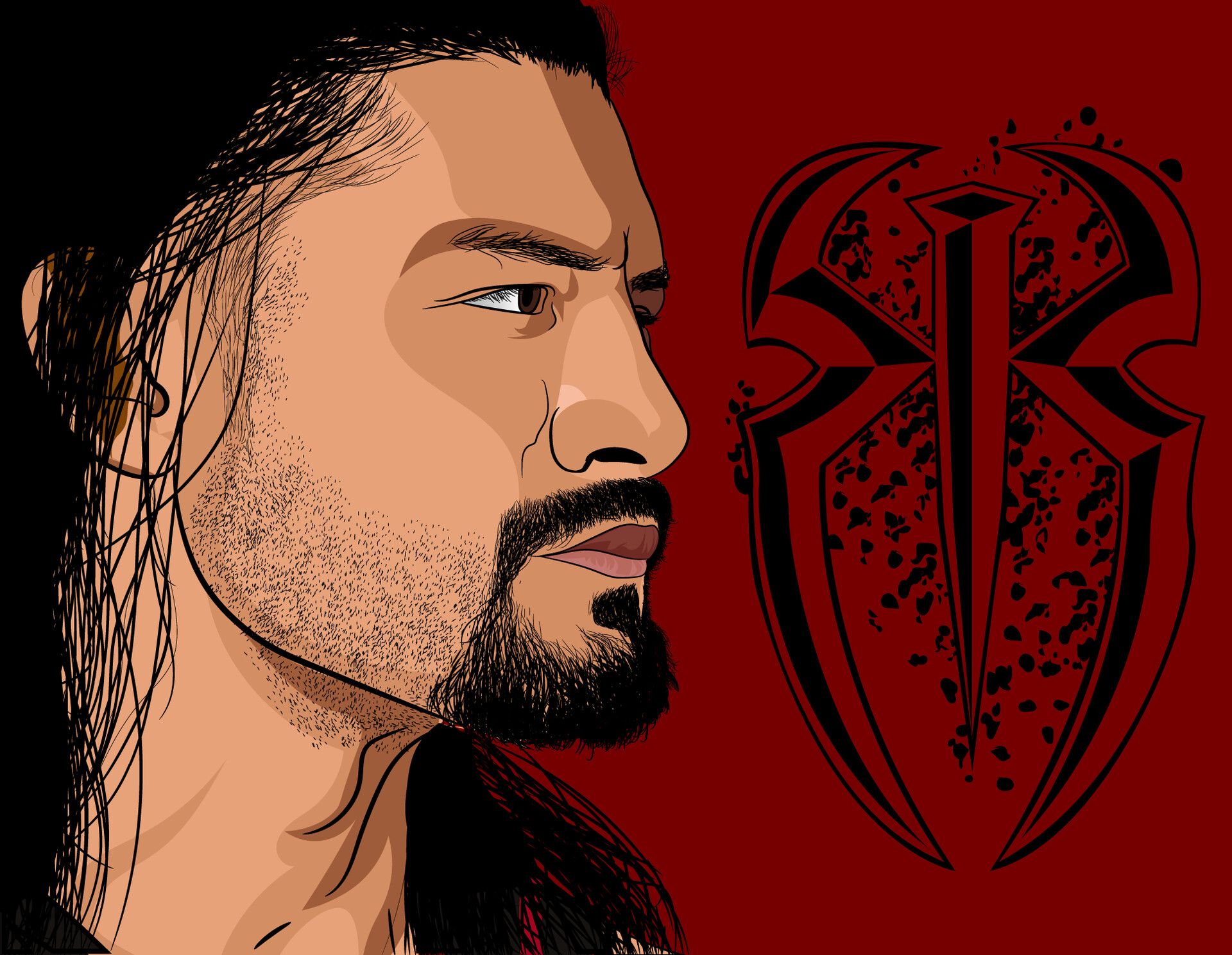 Roman Reigns Logo Big Dog Hd Roman Reigns Big Dog Unleashed Replica Vest Wwe Us Swing For The Fences Big Dog We Are Always By Your Side Thankyouroman Fuckcancer