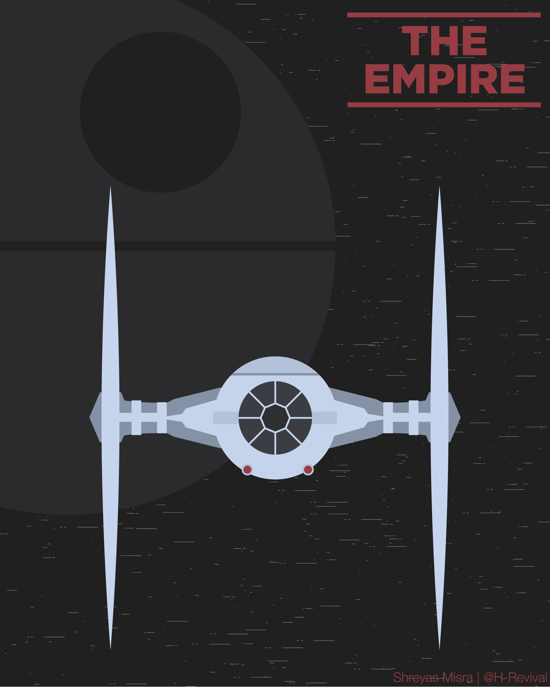 Artstation The Empire Minimalist Posters Shreyas Misra Here are only the best tie fighter wallpapers. empire minimalist posters shreyas misra
