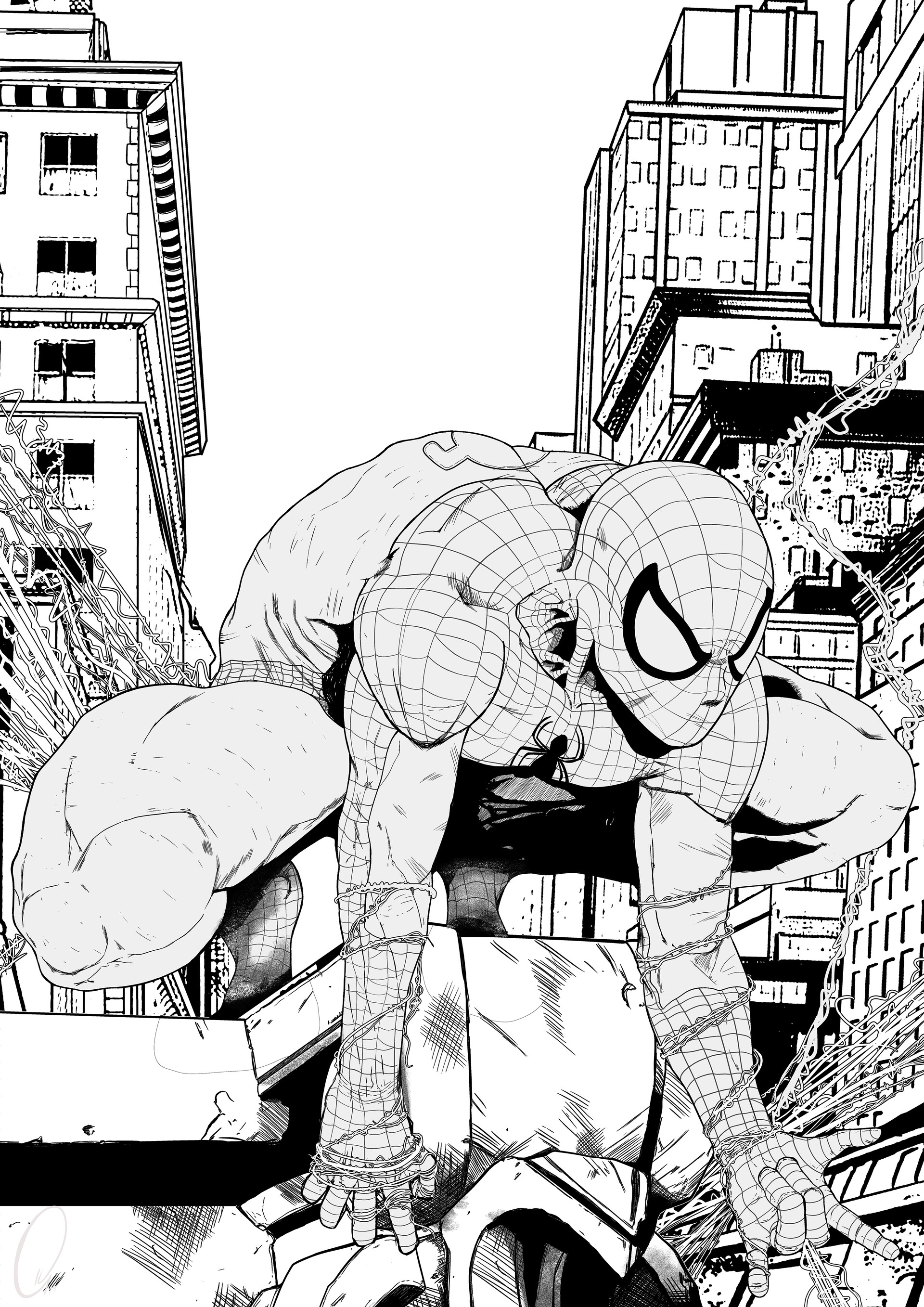 Artstation Spiderman Lineart Ezequiel Di Savino,Summer Beginner Simple Easy Trippy Drawings