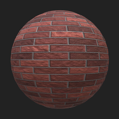 Red brick texture pbr