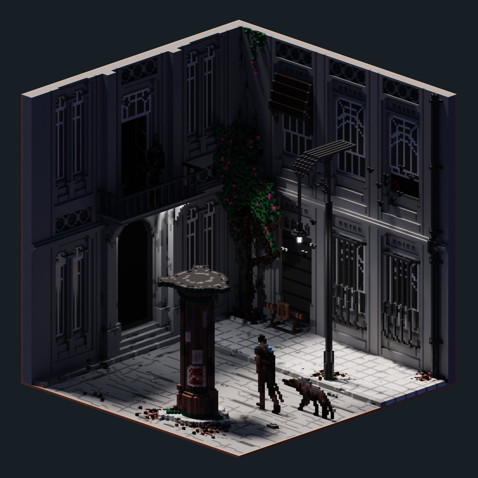 One Room: Dishonored 2
MagicaVoxel render - November 2019