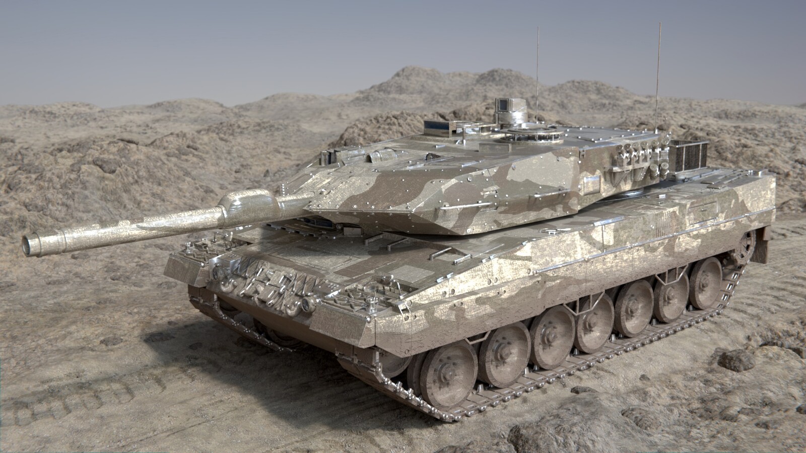 Desert Leopard 2a Tank