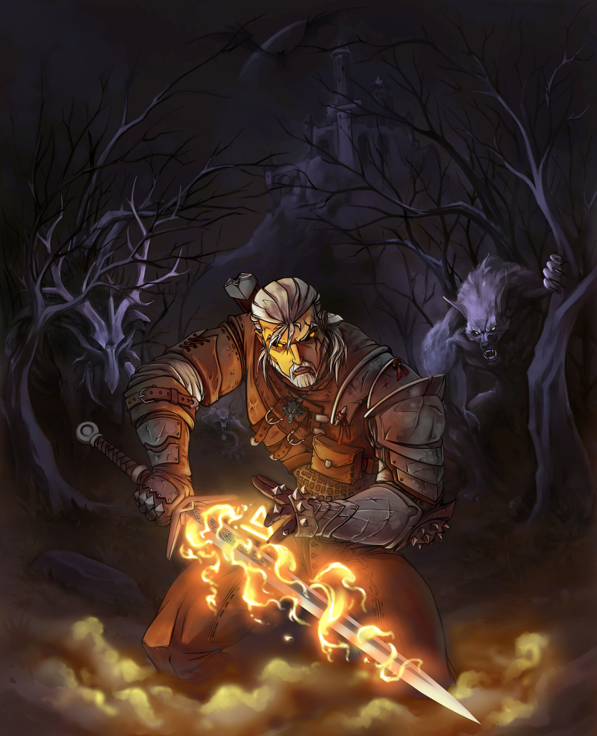 ArtStation - Art Witcher Geralt