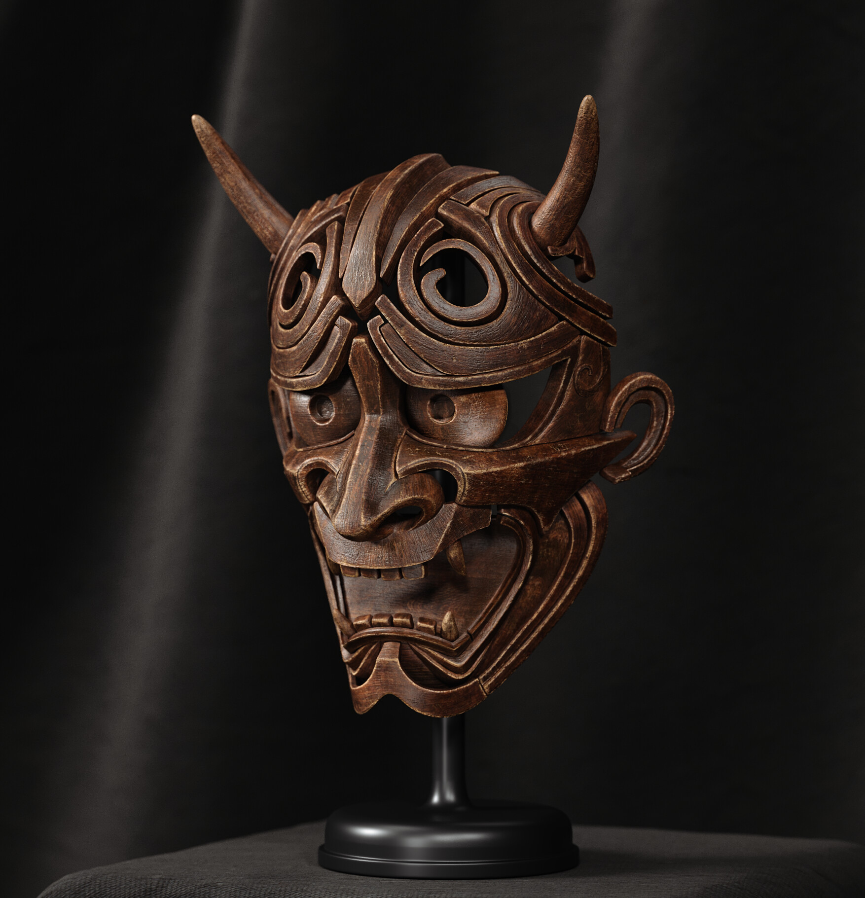 Alex Yankouski - Japanes hannya mask, image size:1754x1821