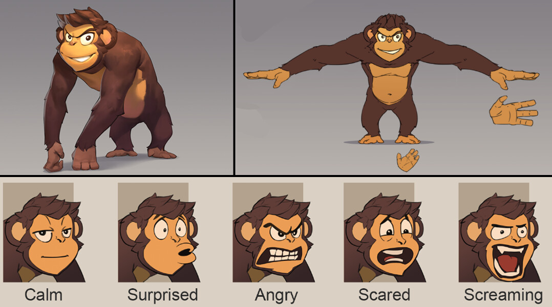 Design process. Character commonly evolves during its transition from 2D to 3D. 