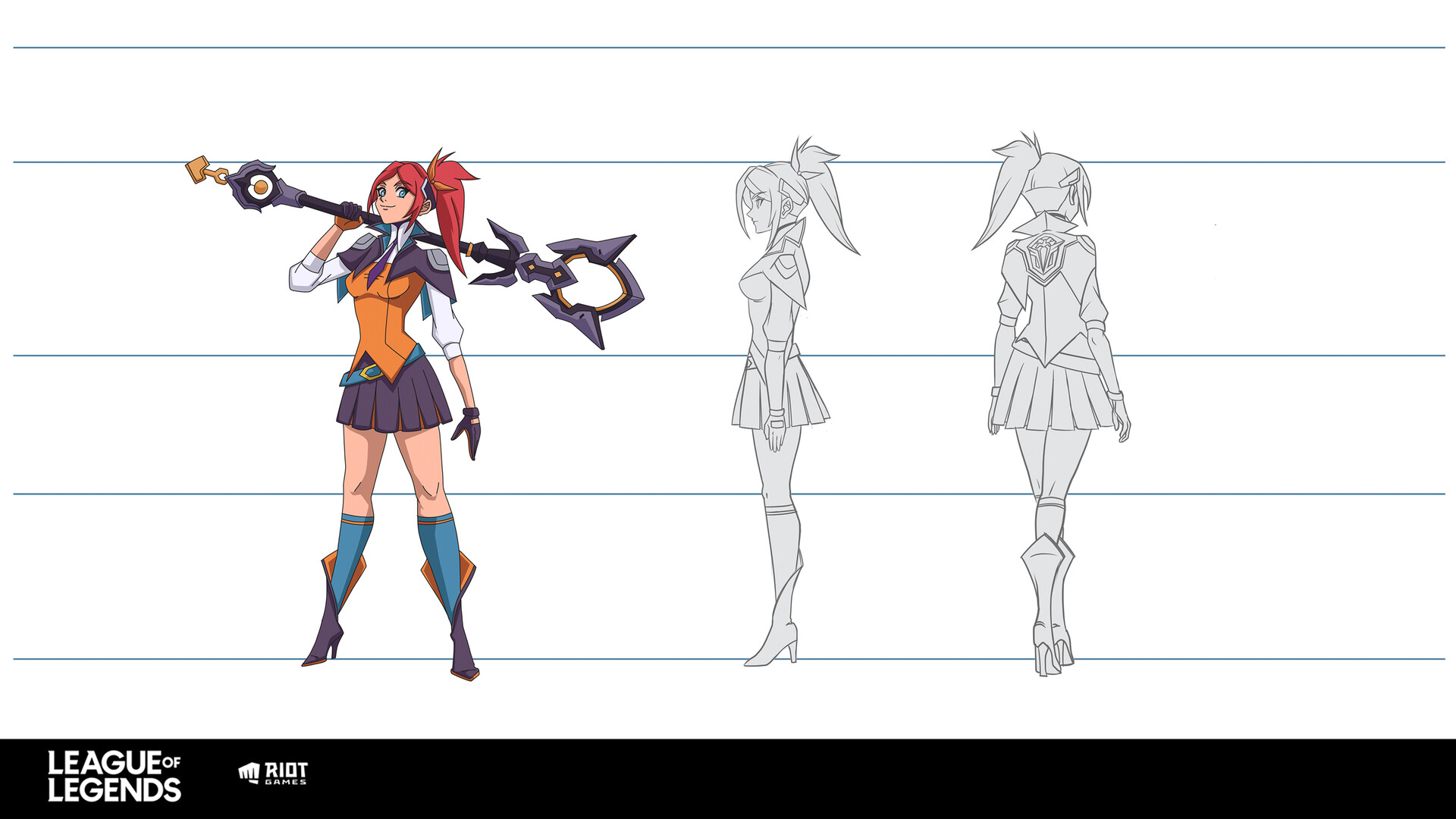 Migueru Art League Of Legends Battle Academia Lux Character Design 