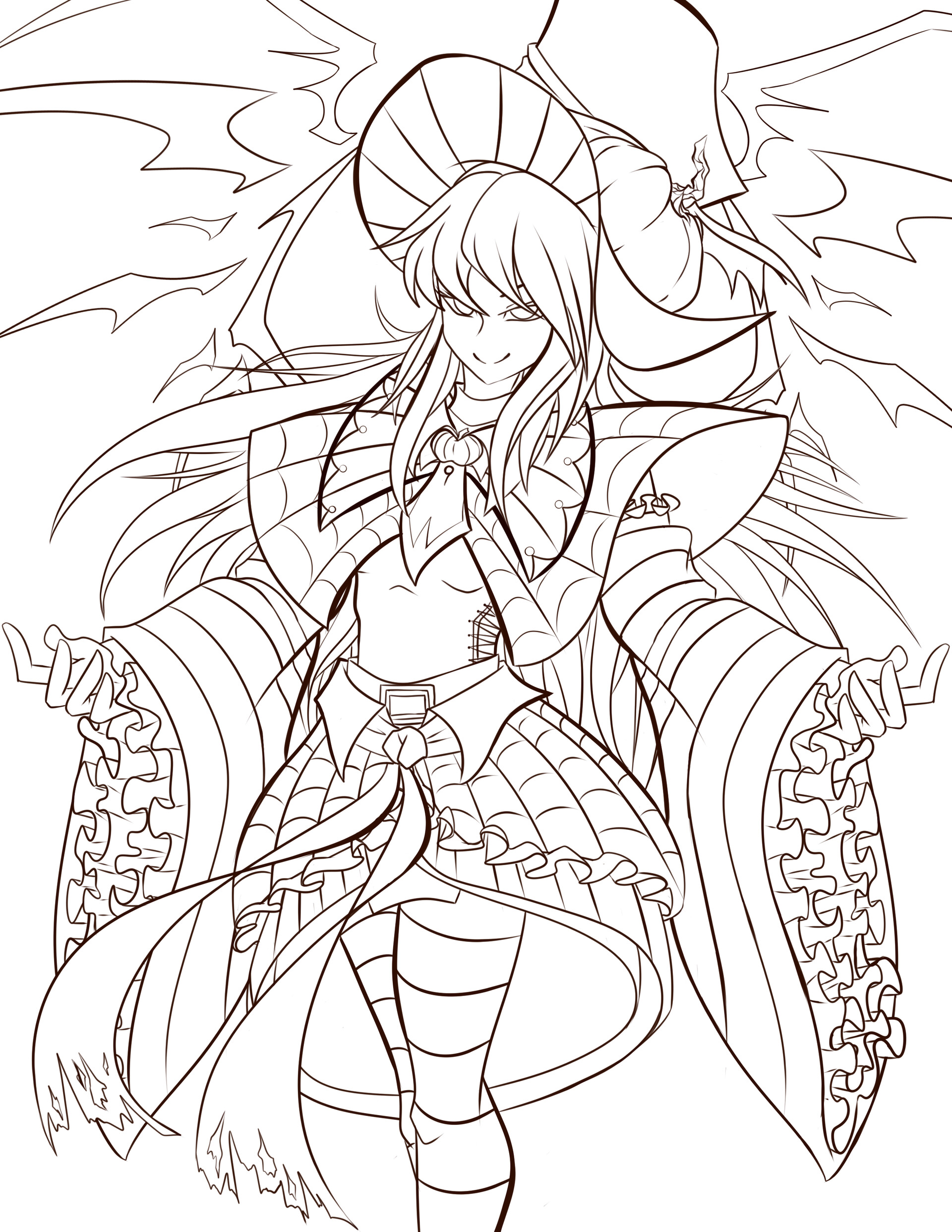 Anime Witch Coloring Pages