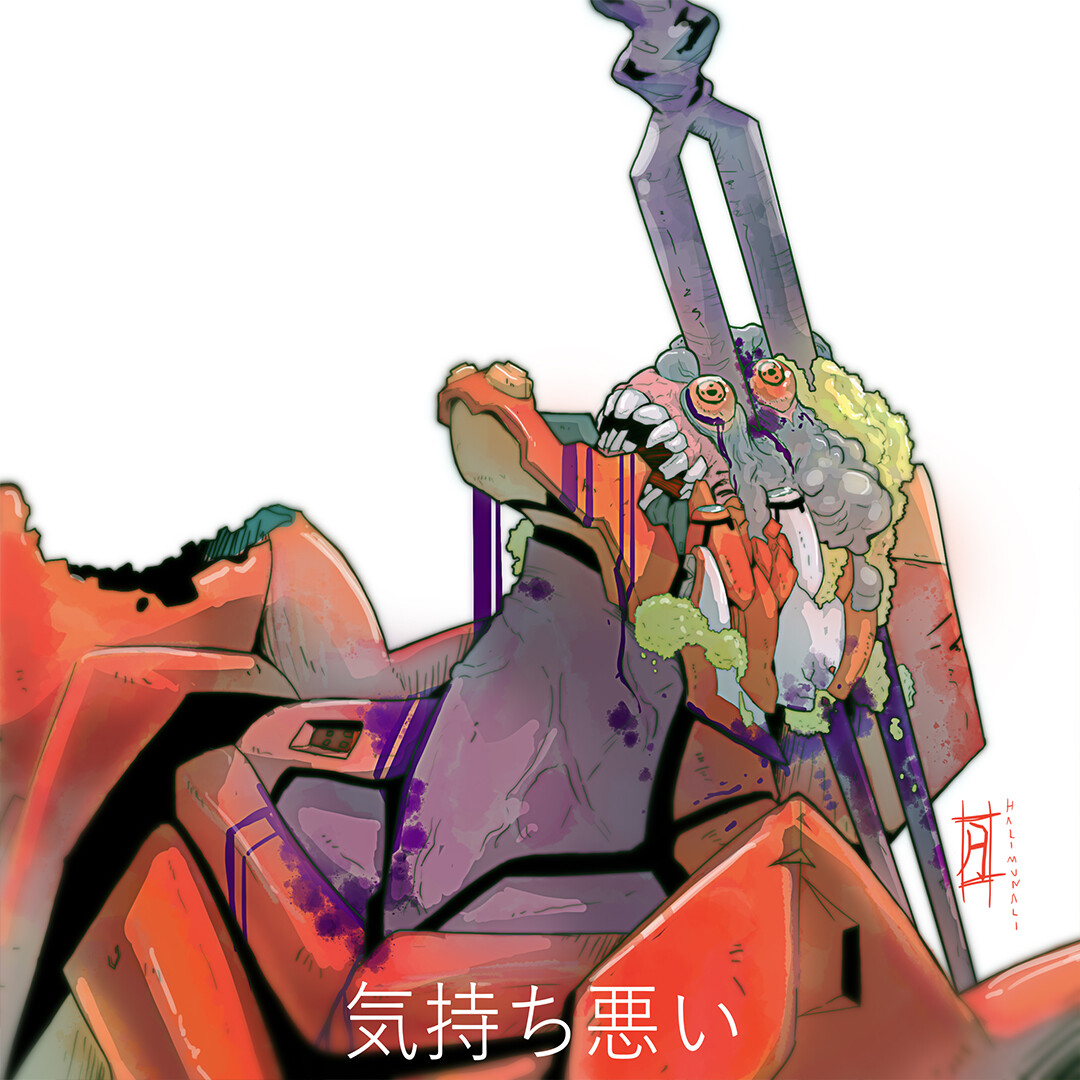 Artstation Death Of Asuka Evangelion Fanart Halimunali Kemonomancer Neon genesis evangelion evangelion nge asuka langley soryu nge gif you can not redo.