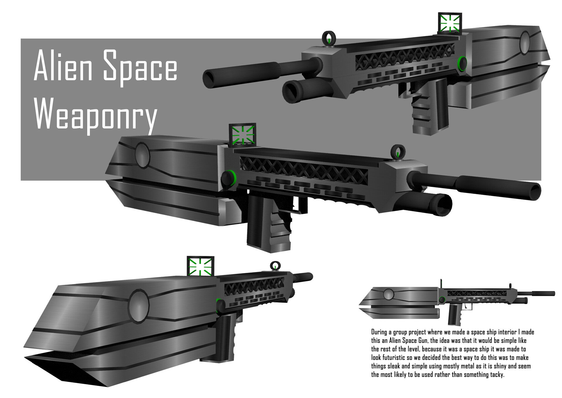 ArtStation Alien Space Gun Creation