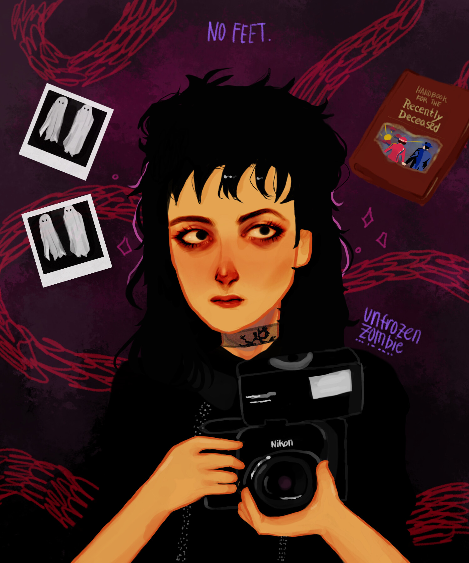 Artstation Beetlejuice Fanart Lydia Deetz Unfrozen Zombie