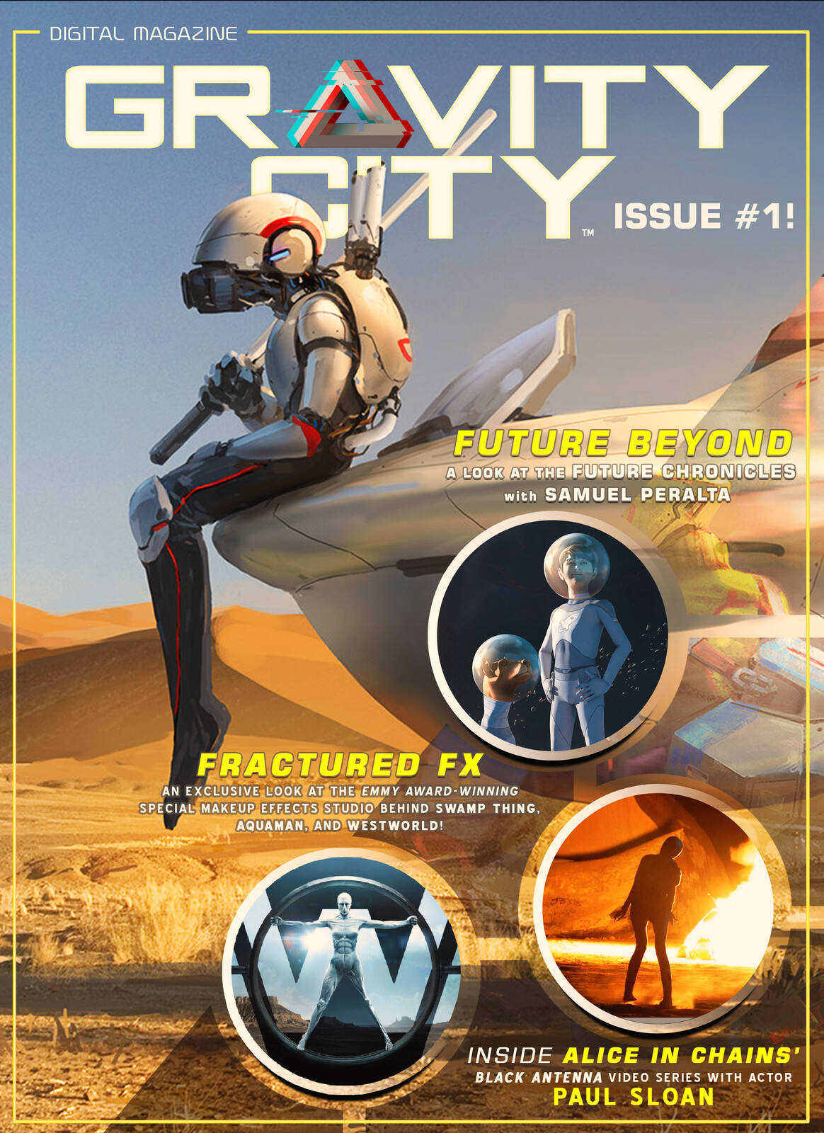 Gravity City Digital-Magazine is a new science fiction fanzine featuring collections of sci-fi fiction, non-fiction, and digital art.
Read for free here - www.gravitycitynews.com/magazine