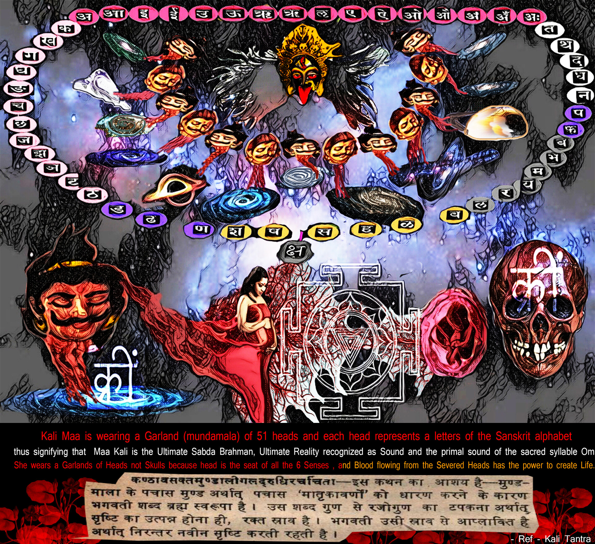 Artstation Why Kali Maa Wears Garland Of Heads Ravi Mishra