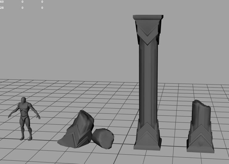 Low poly Column 2