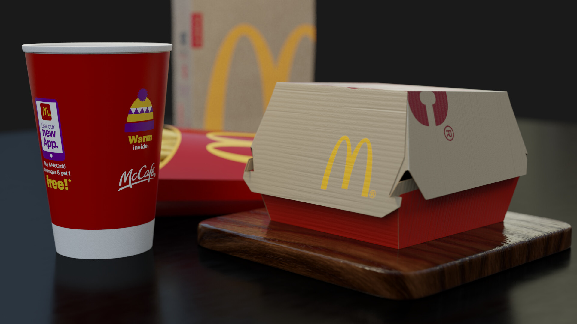 Artstation Mcdonald Big Mac Scene