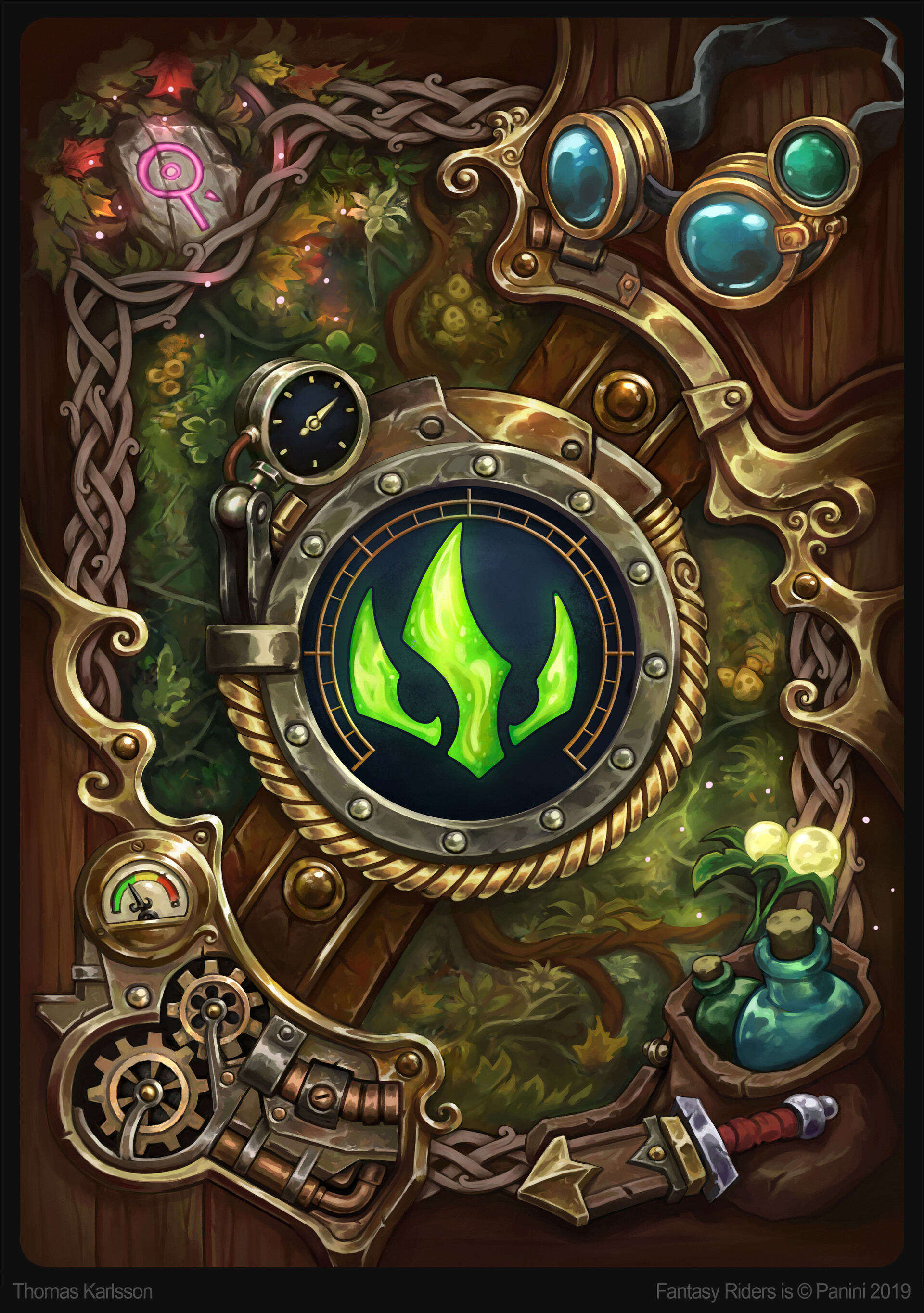 ArtStation Fantasy Riders Gnomes Faction Card Back