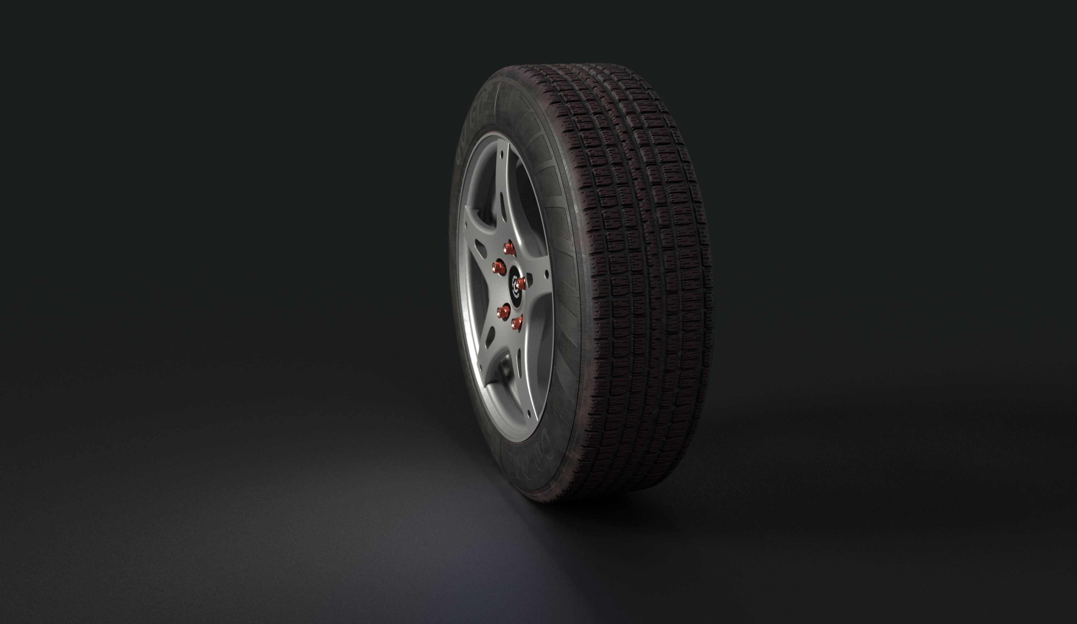 GOGO render image showing tire tesselletion.