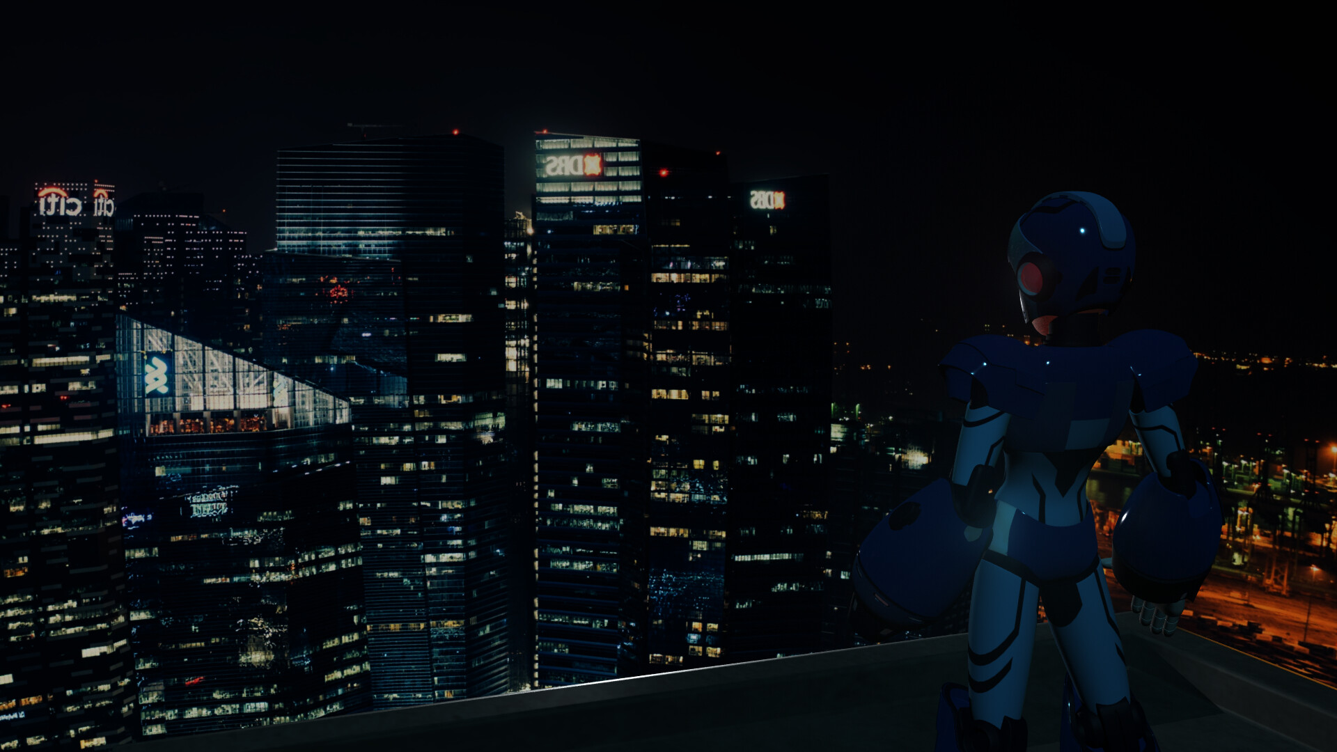 Artstation Megaman X Truforce 3d Fan Art Diego Meza Road Sky