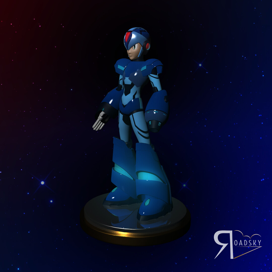 Artstation Megaman X Truforce 3d Fan Art Diego Meza