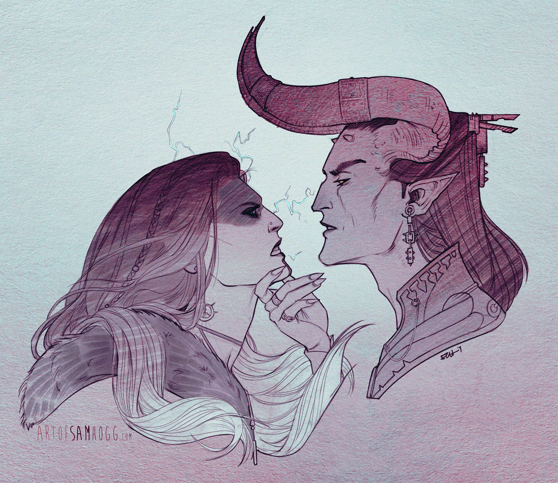 Art Of Sam Hogg Critical Role Sketch Collection