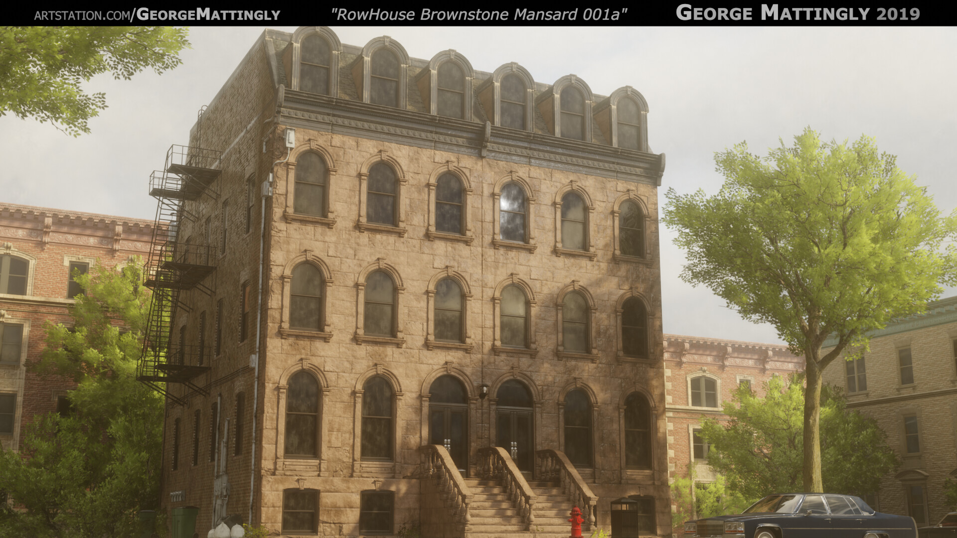 Artstation Real Time Pbr Environment Showcase Brownstone
