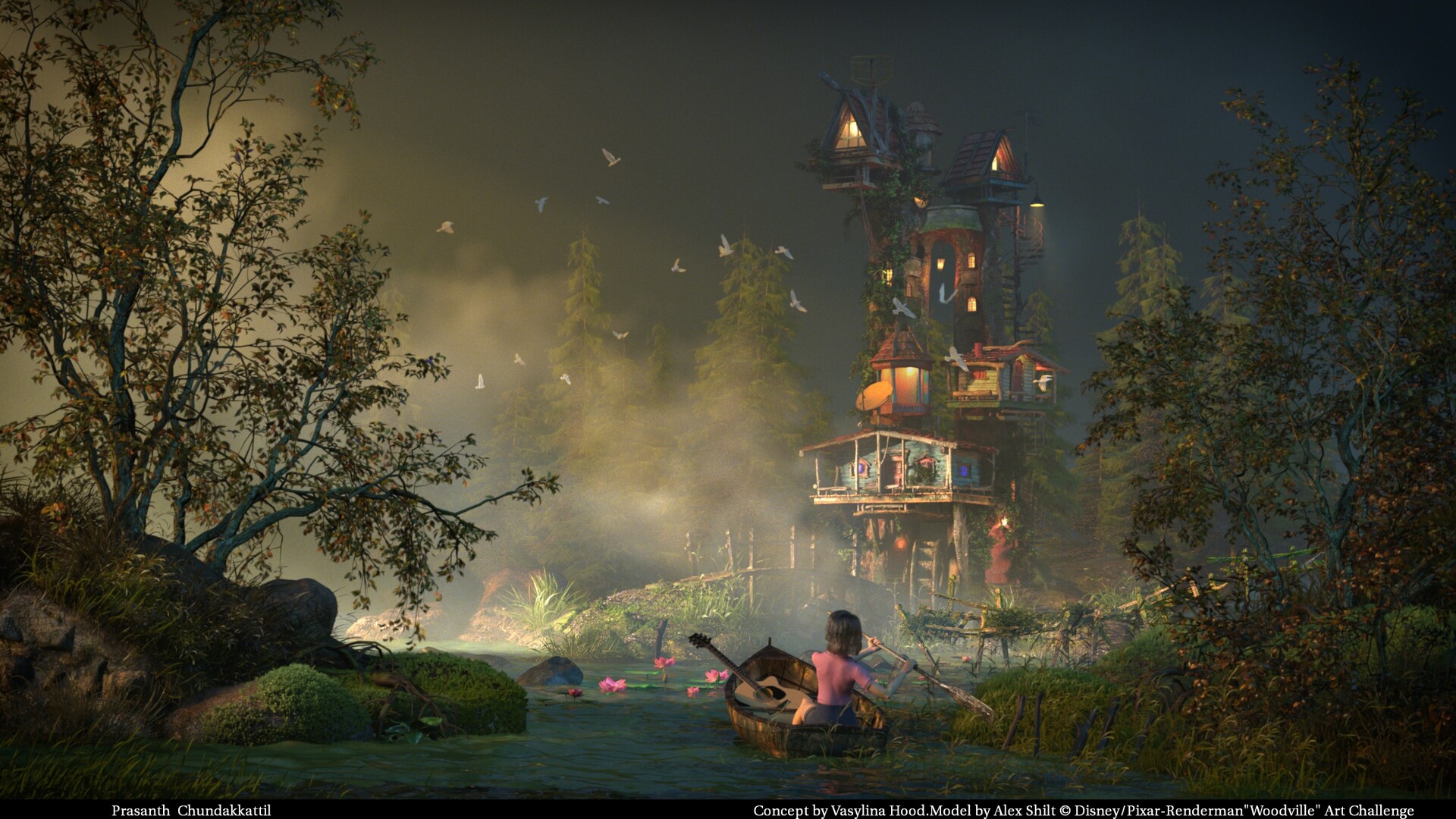 ArtStation - Renderman Woodville Art Challenge