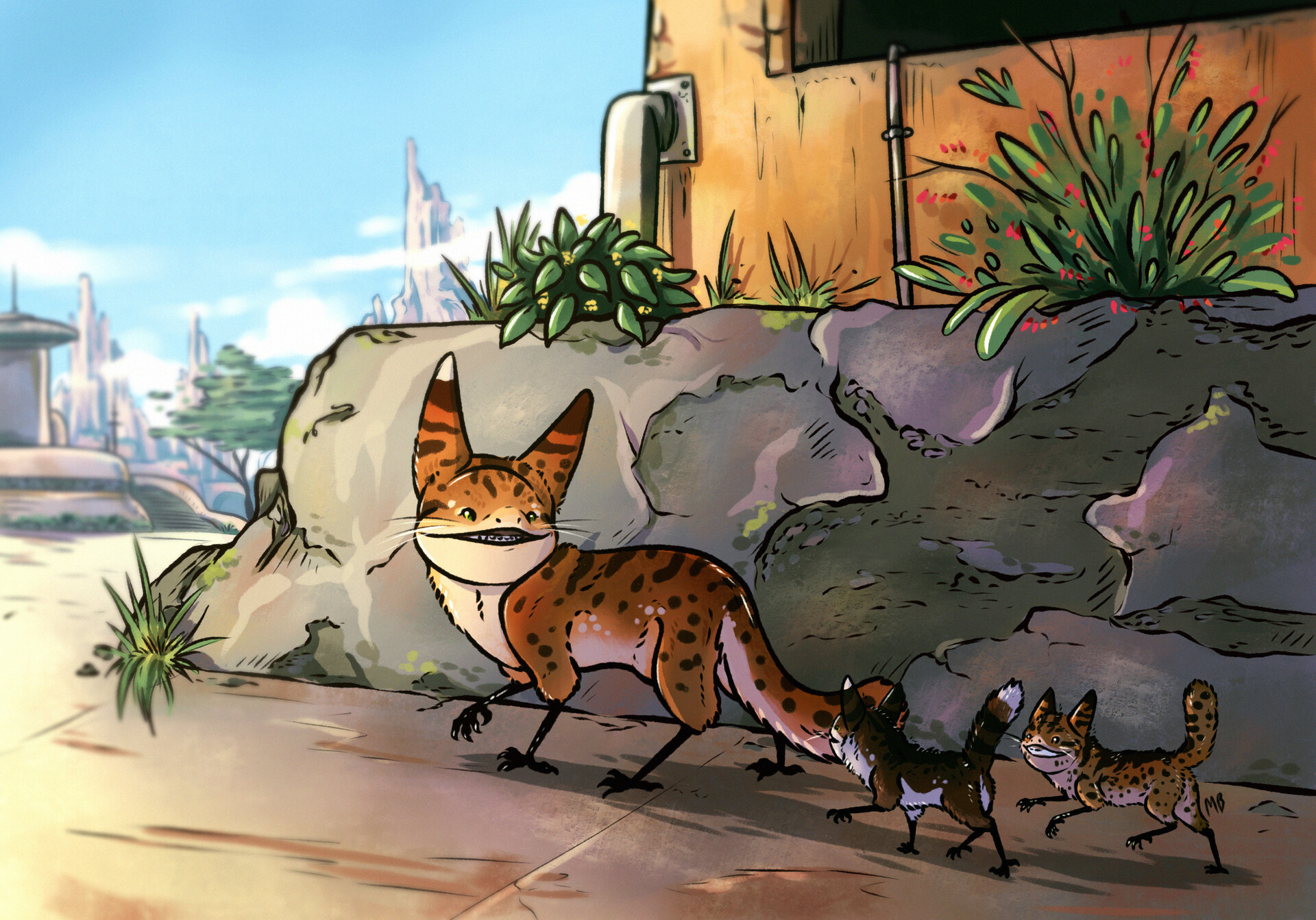 Artstation Loth Cats At Black Spire Meagan Bethel