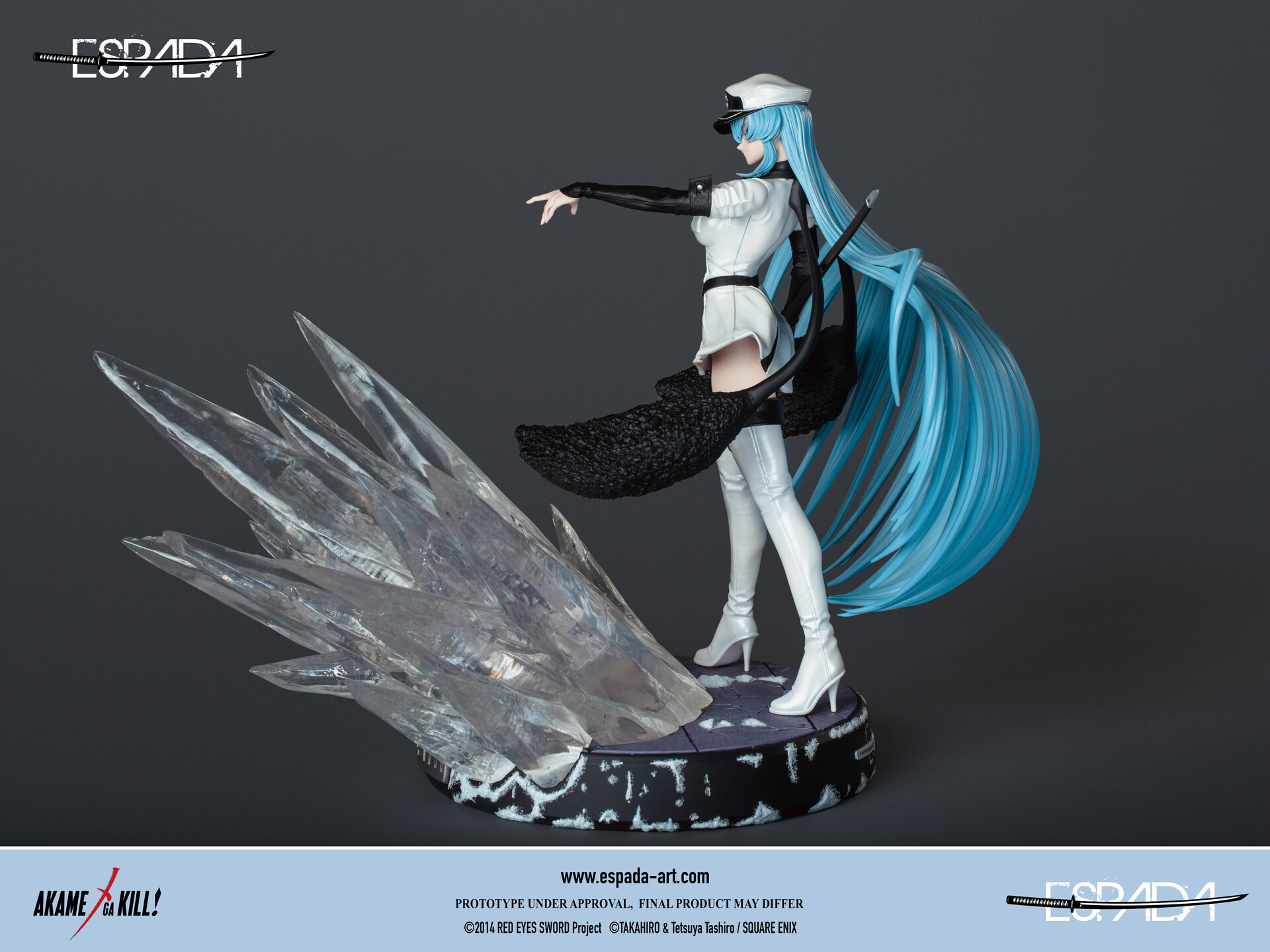 1/4 Scale The Ice Queen Esdeath - Akame Ga Kill Resin Statue