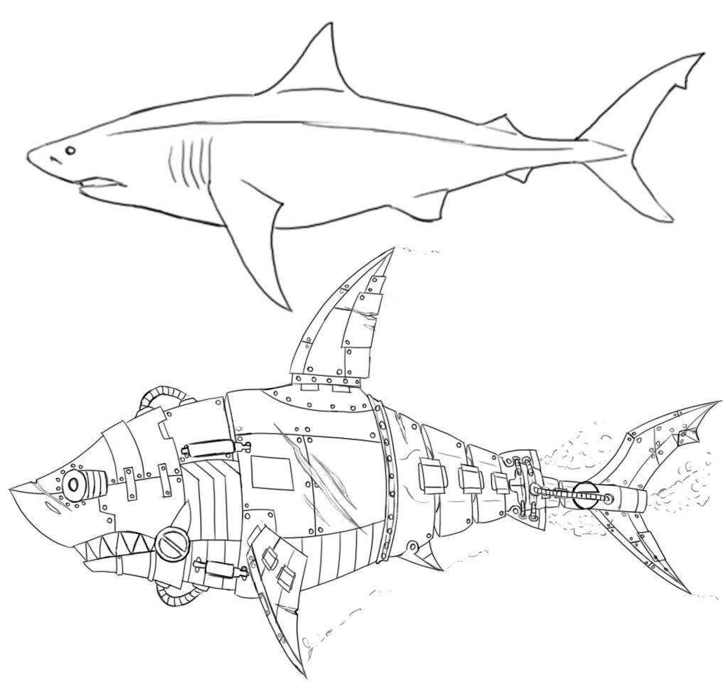 ArtStation - Shark Mechanimal
