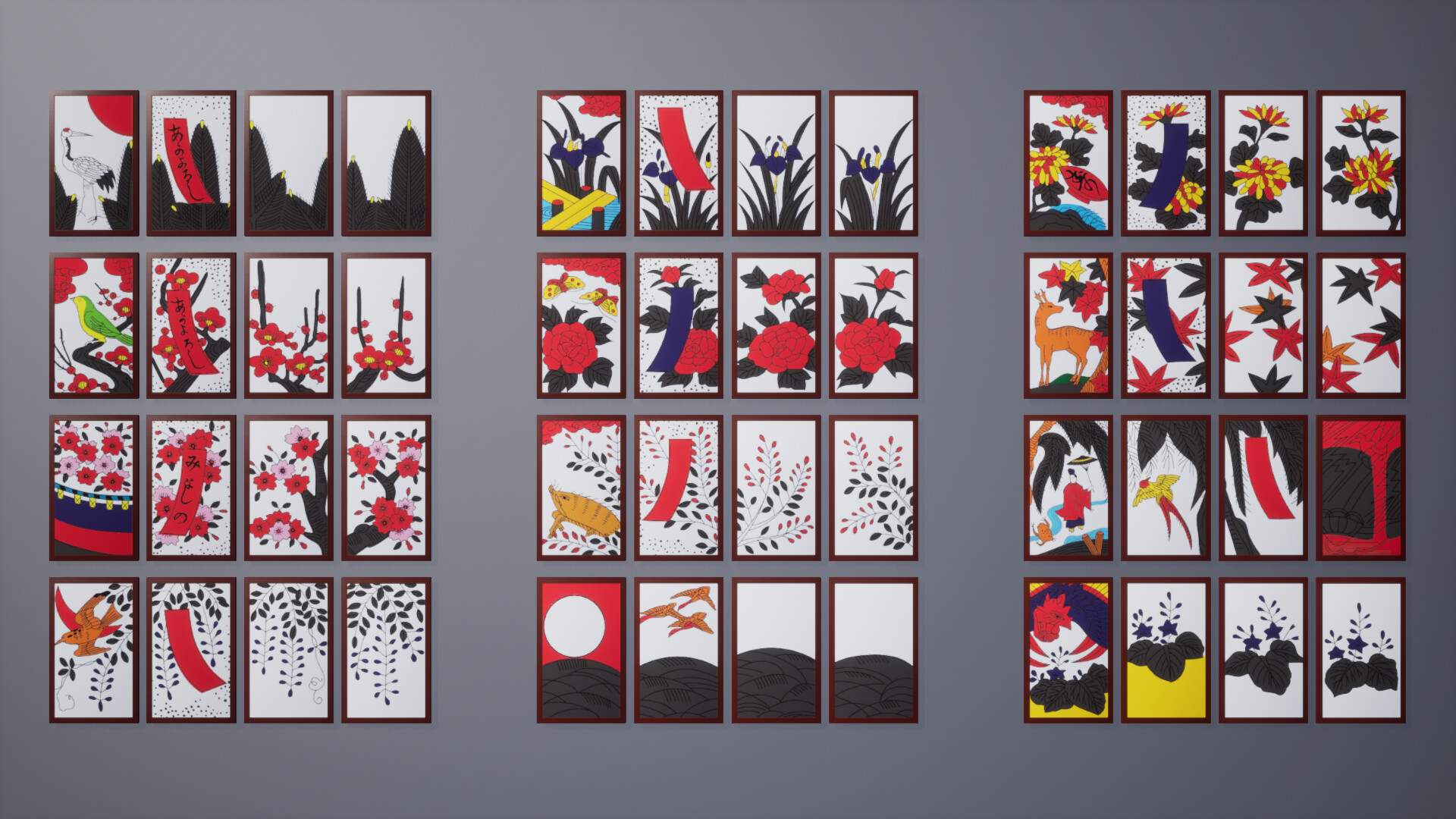 Japanese Card Games - Hanafuda/Hyakunin Isshu.