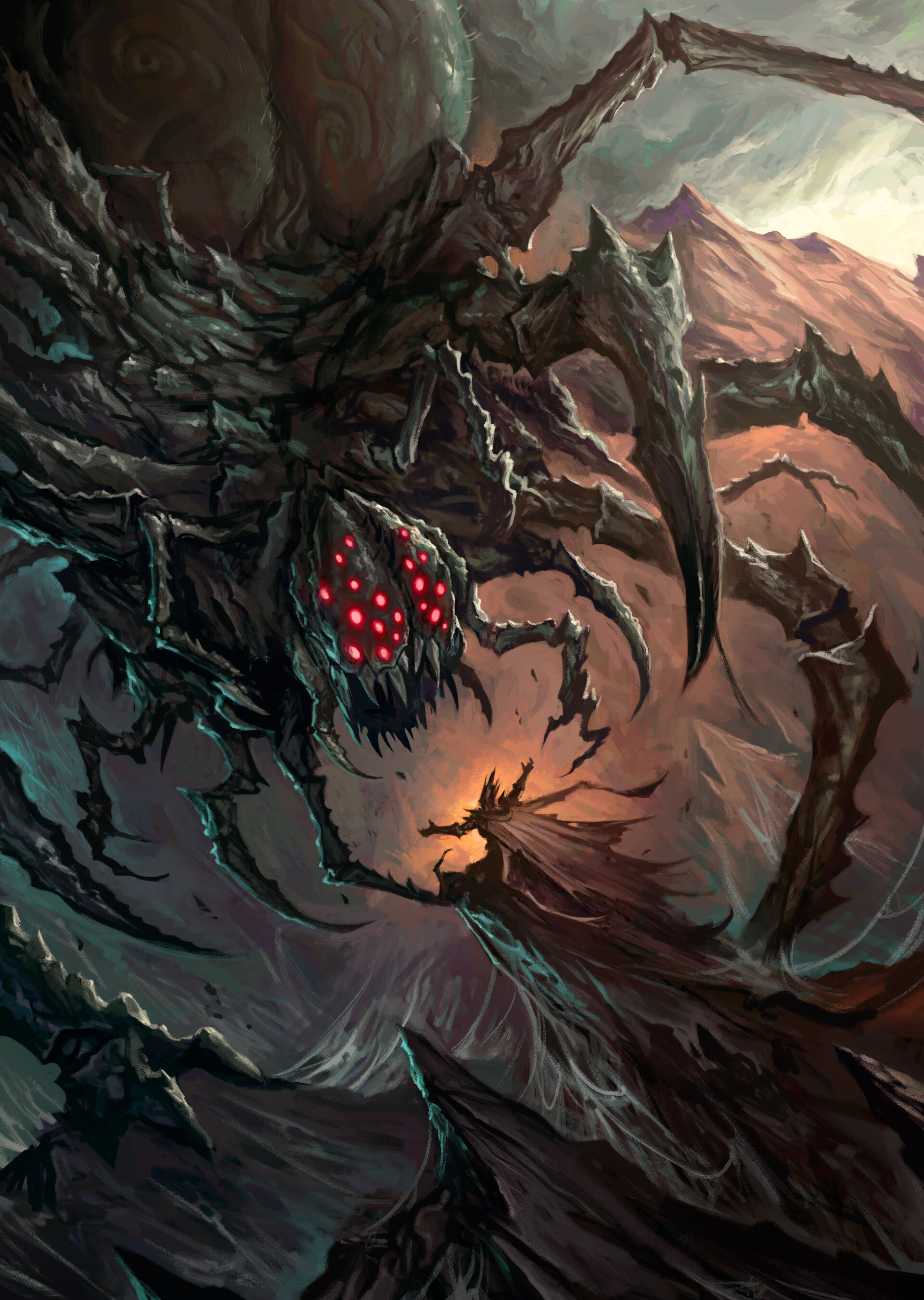 ArtStation - The Bargain with Ungoliant, Diana Franco