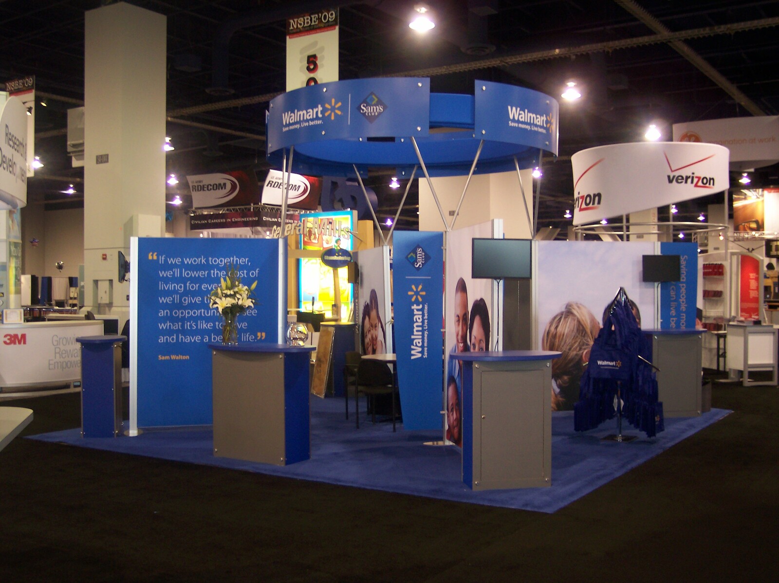Walmart and Sam's Club Trade Show Booth