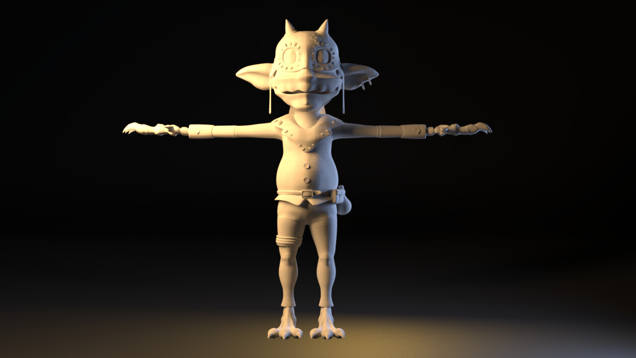 ArtStation - Gremlin Acrobat - Character Model