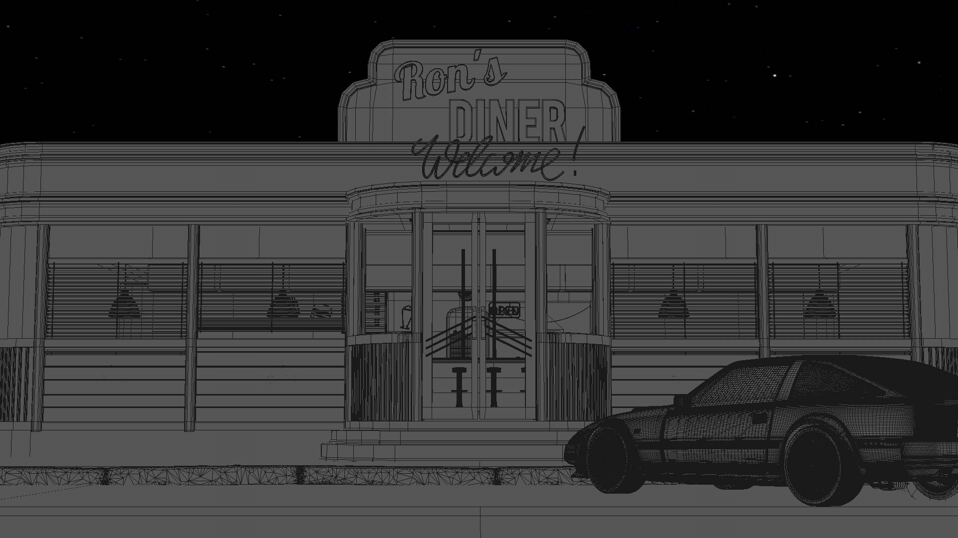 Tiago Scaff - Ron's Diner - Enviroment Project