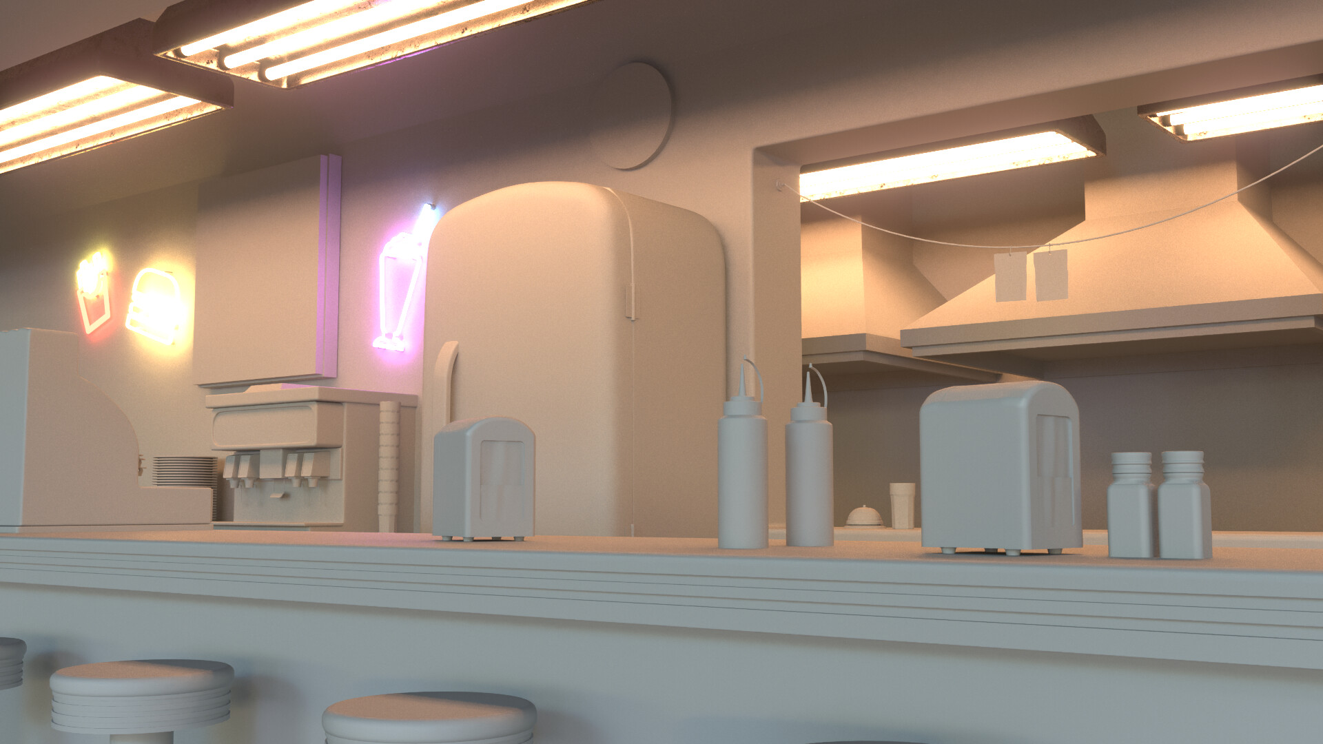 Tiago Scaff - Ron's Diner - Enviroment Project