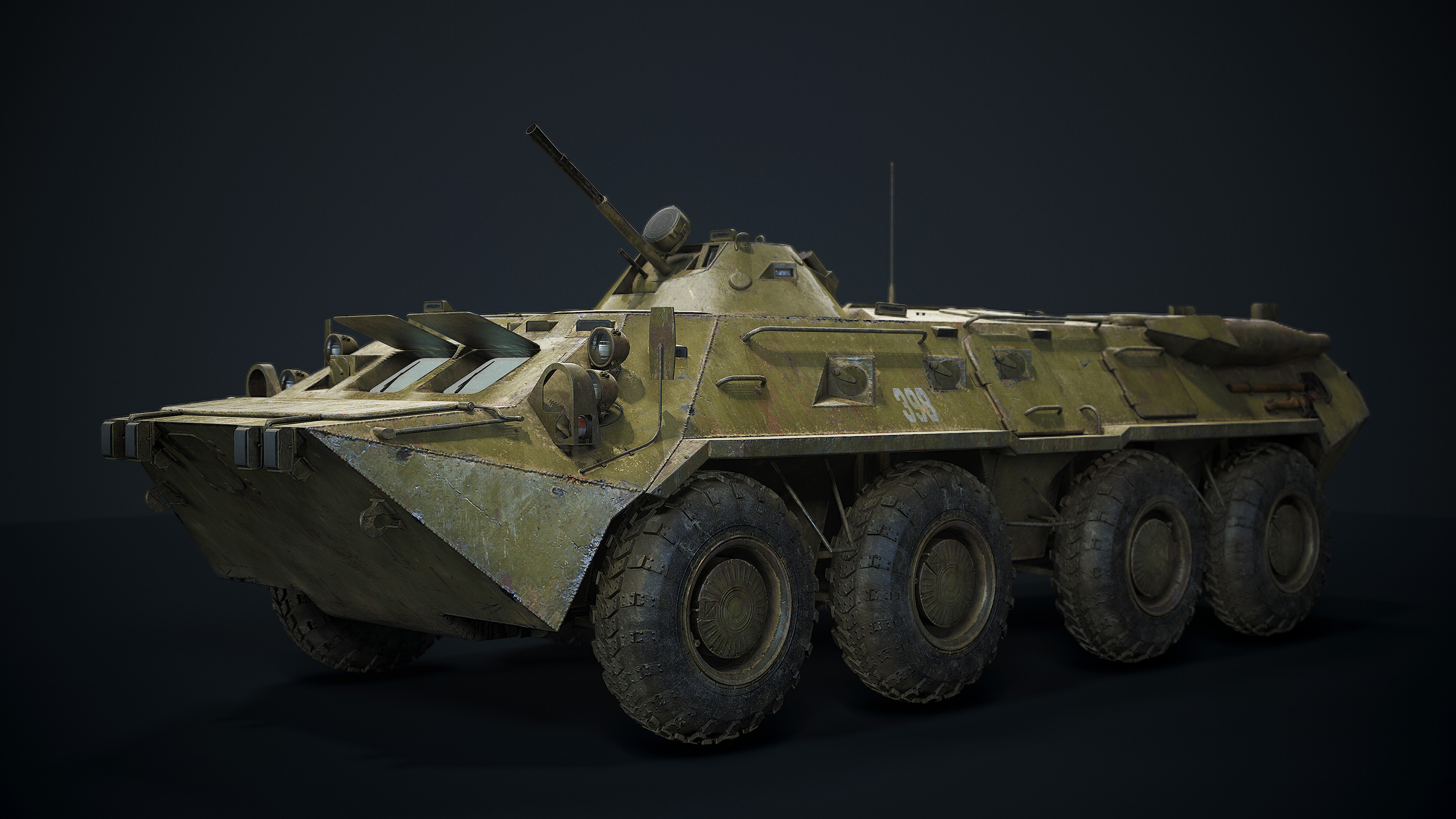 Sanrong 1/72 Russian BTR-82A Armored Vehicle Wagner Painted