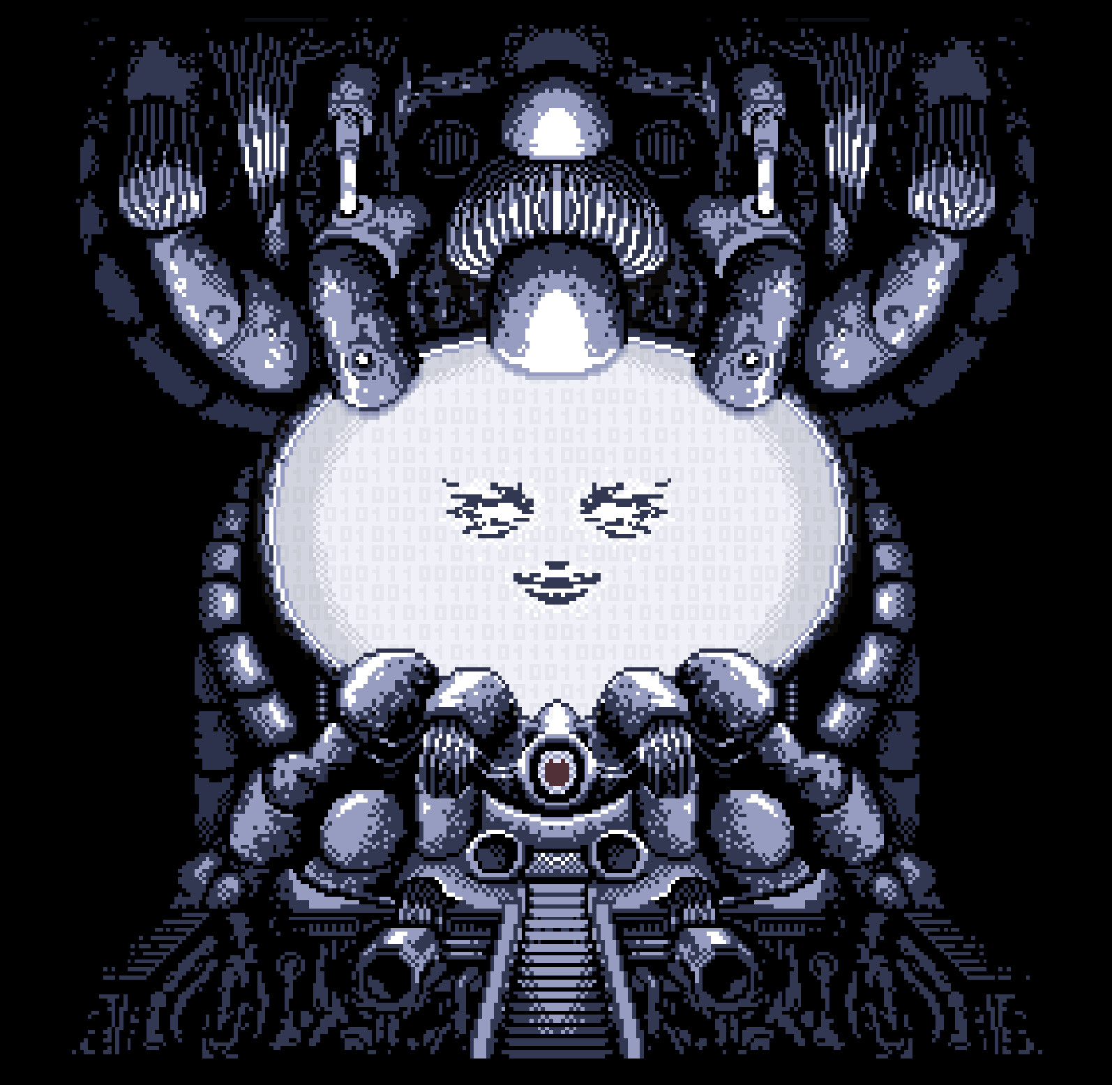 Artstation Axiom Verge Fan Made Boss Computer And A Metal Gear Computer Pixel Fan Art Dylan Macgillvary