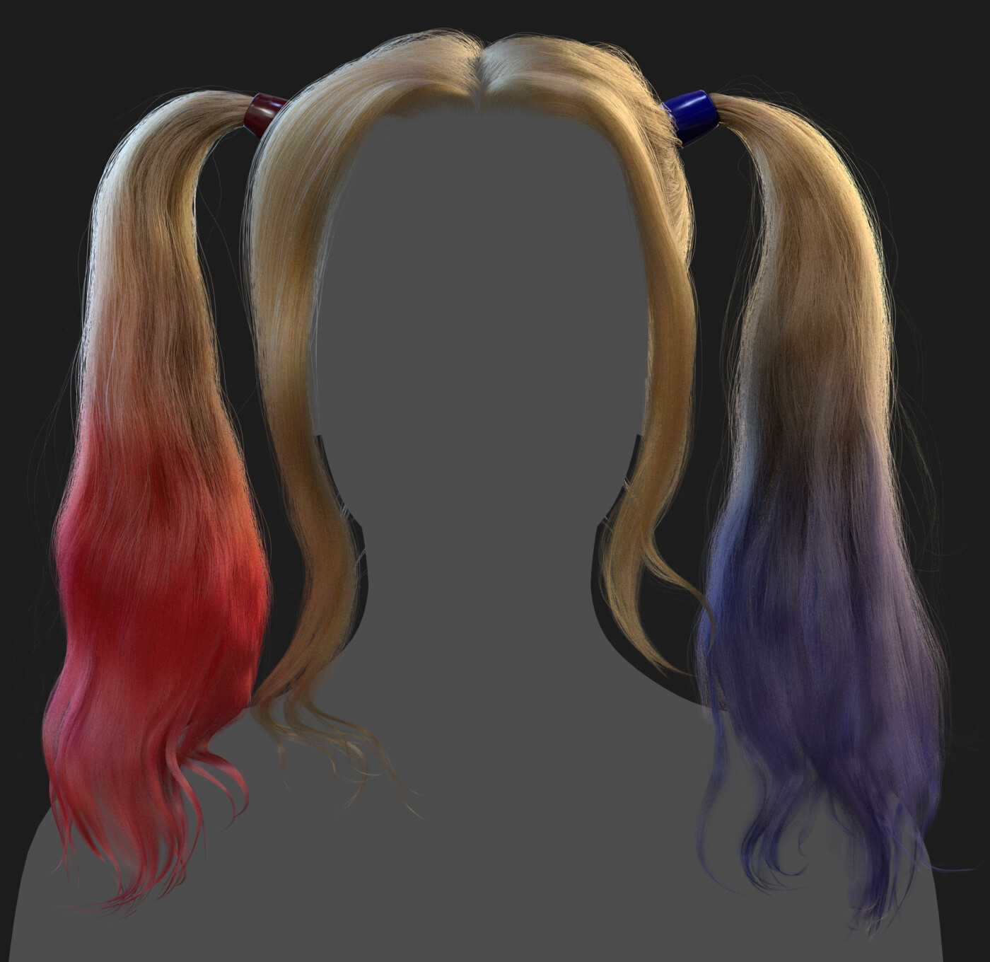 ArtStation Harley Quinn Hair