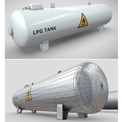 Dennis haupt 0 liquefied petroleum gas tank high poly modeled by 3dhaupt in blender 2 8