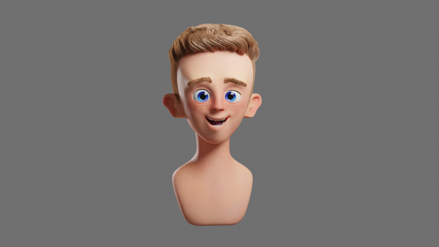 ArtStation - 3D Character Design & Facial Animation Test